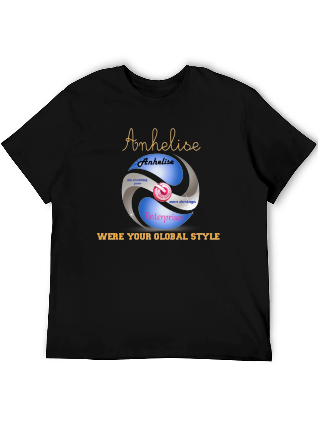 Global Style Black Graphic Tee