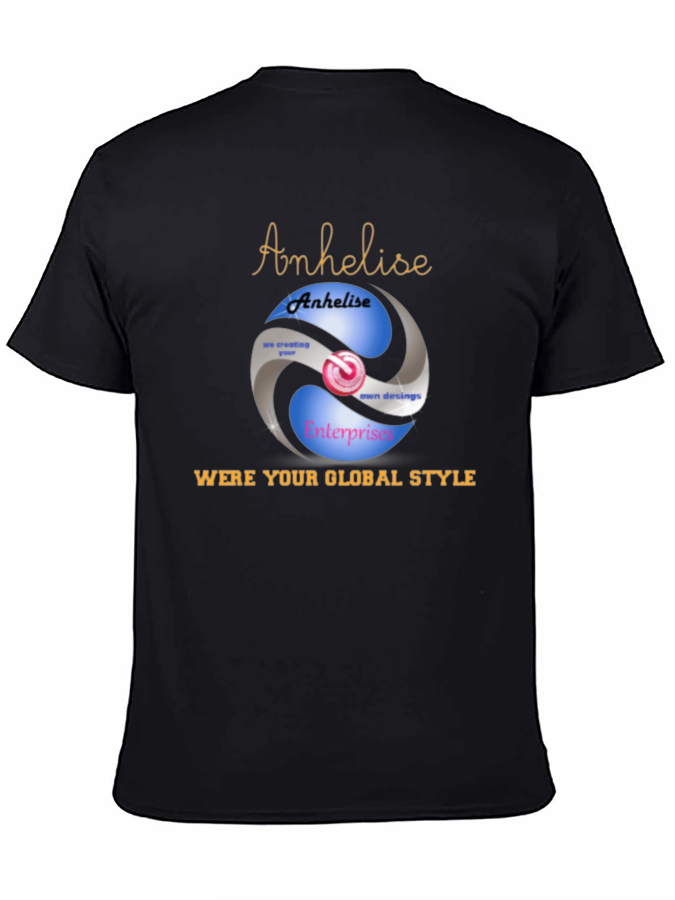 Global Style Black Graphic Tee