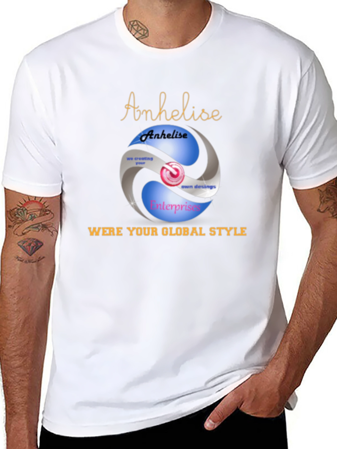 Global Style Black Graphic Tee
