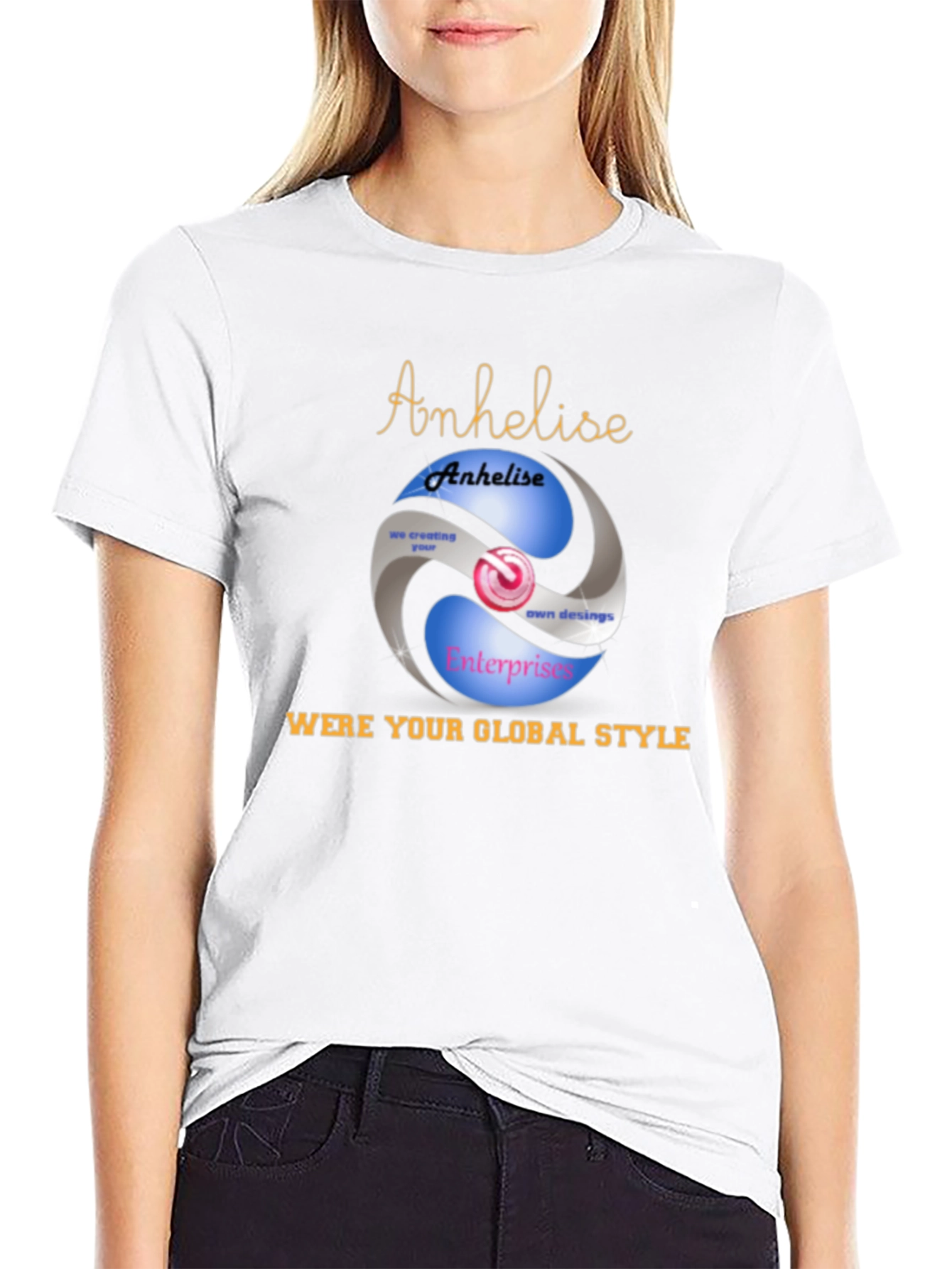 Global Style Black Graphic Tee