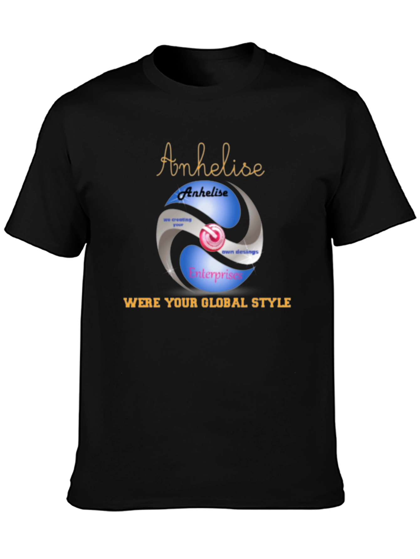 Global Style Black Graphic Tee
