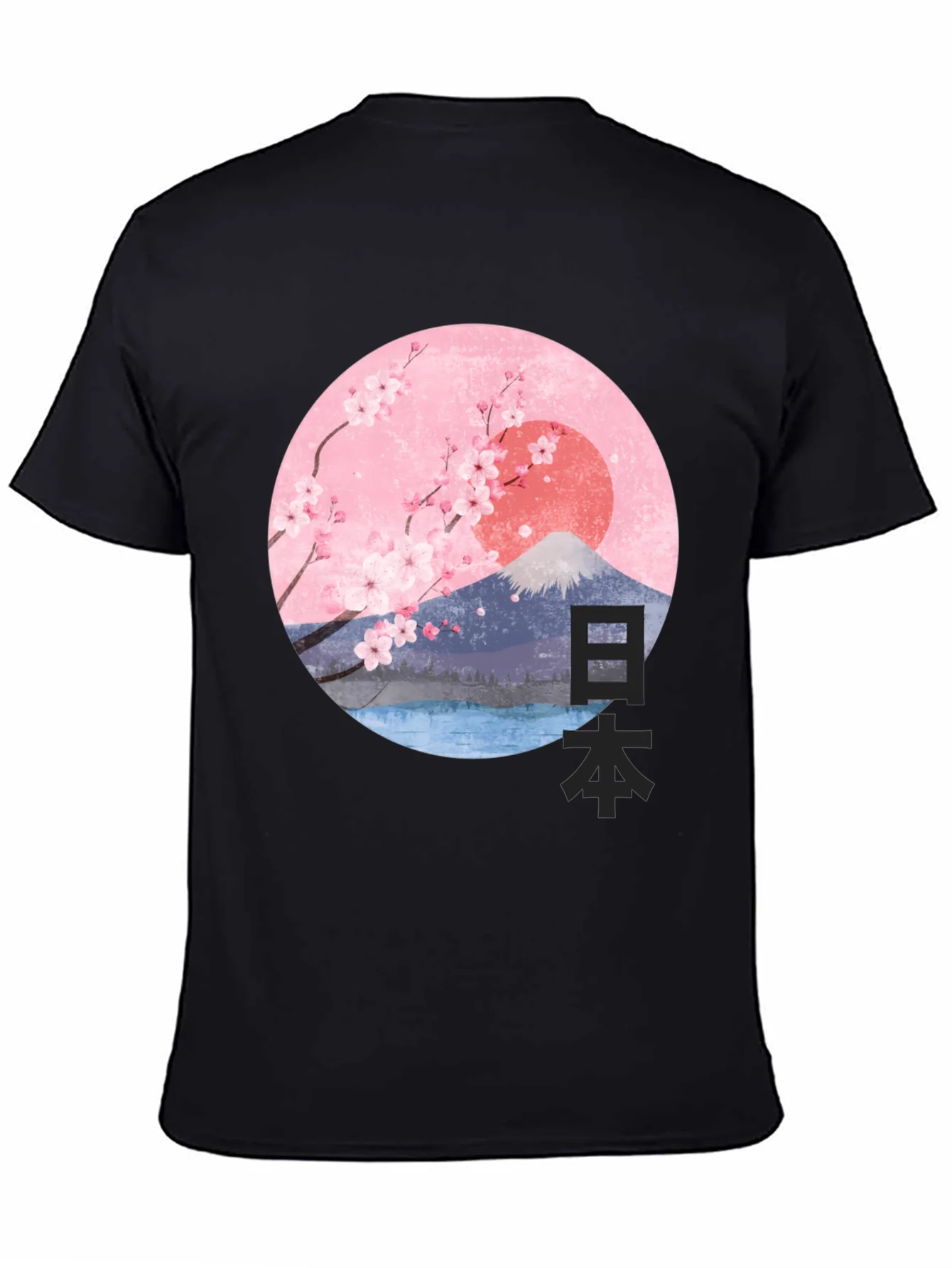 Japanese Cherry Blossom Graphic T-Shirt