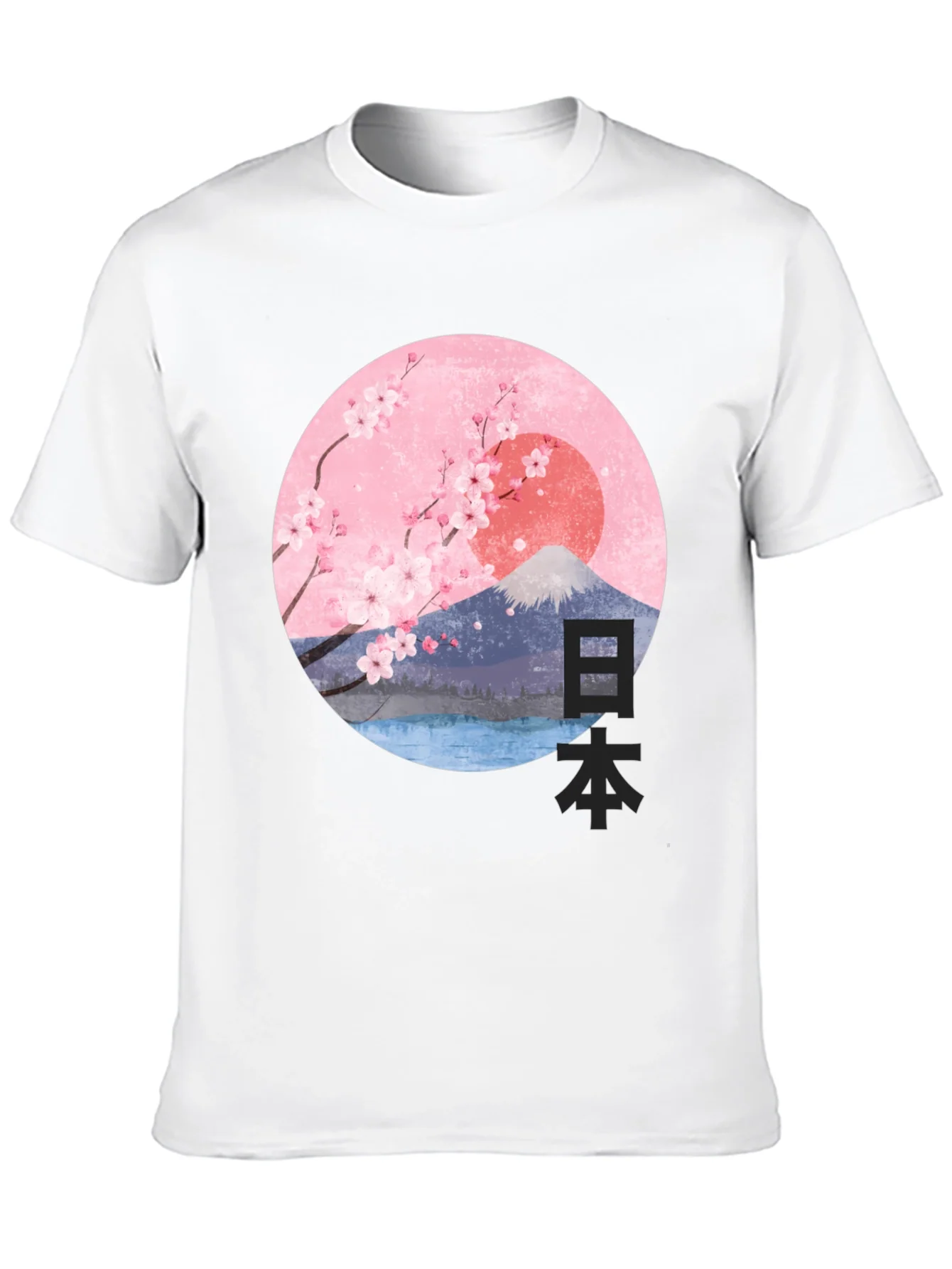 Japanese Cherry Blossom Graphic T-Shirt