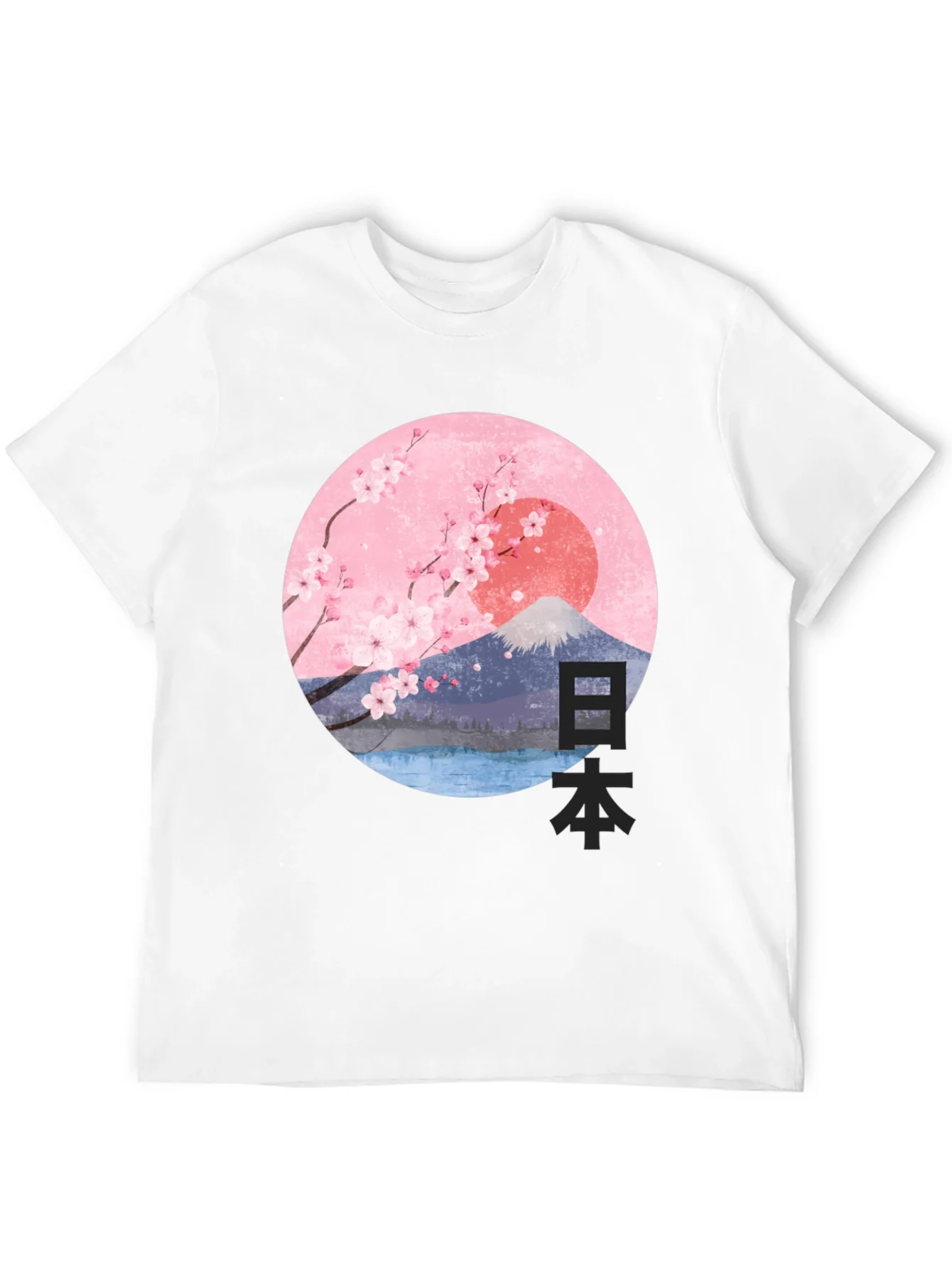 Japanese Cherry Blossom Graphic T-Shirt