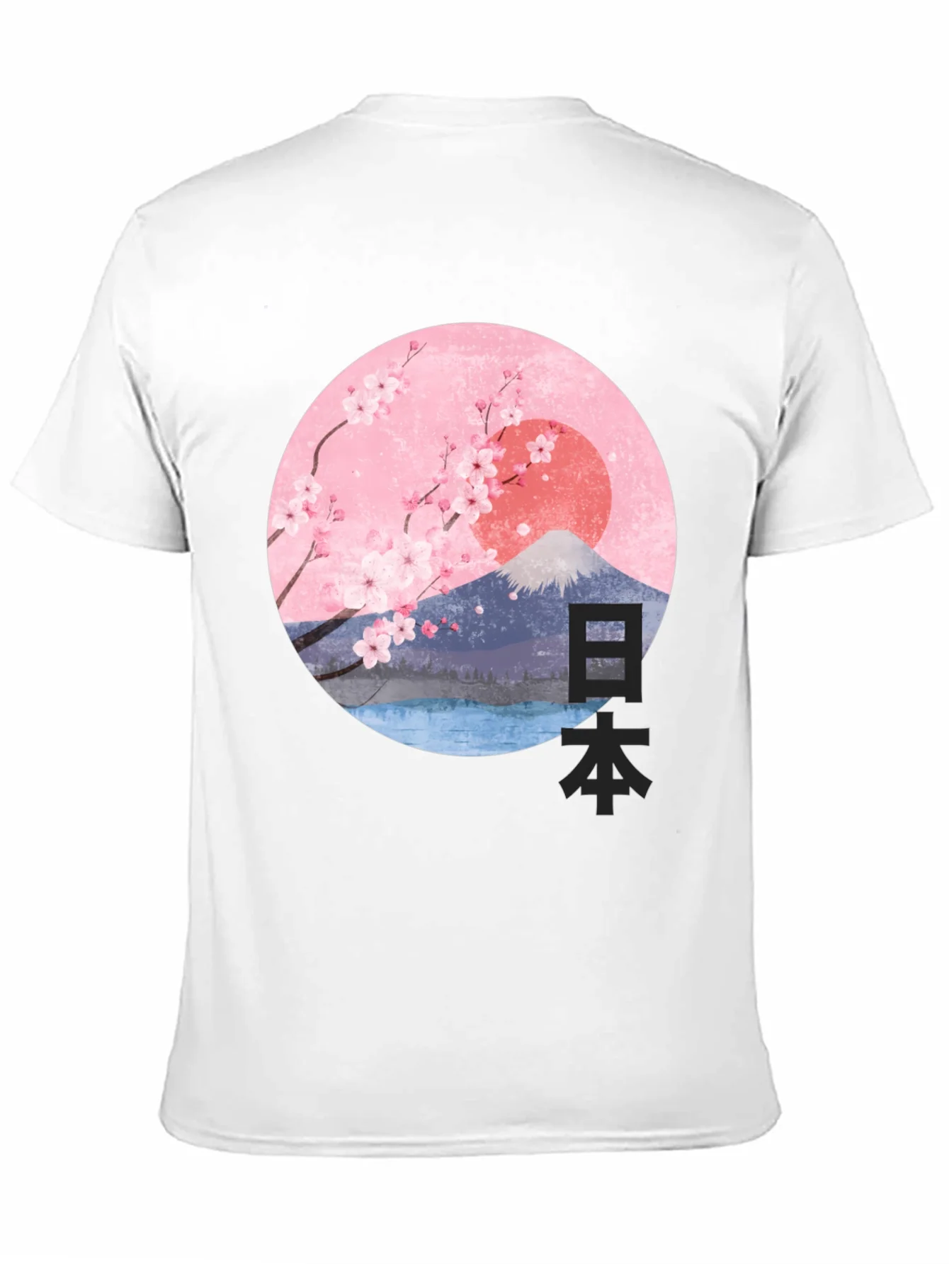 Japanese Cherry Blossom Graphic T-Shirt