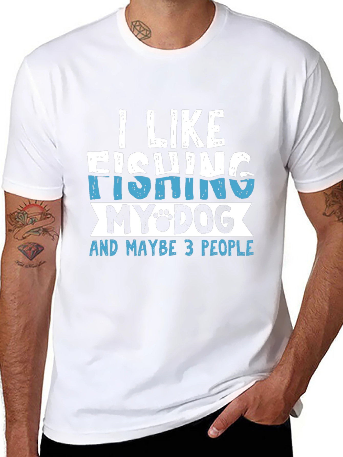 Fishing Dog Lover T-Shirt - I Like Fishing