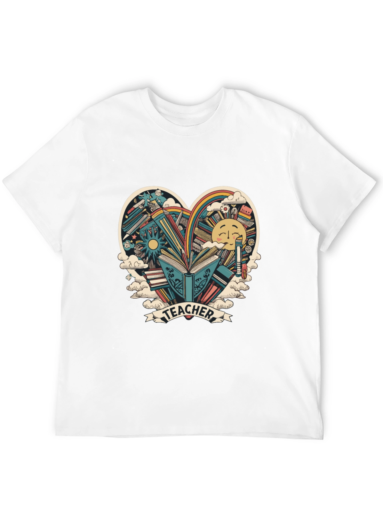 Teacher Heart Graphic Tee