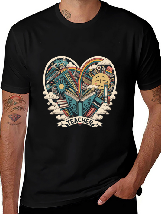 Teacher Heart Graphic Tee