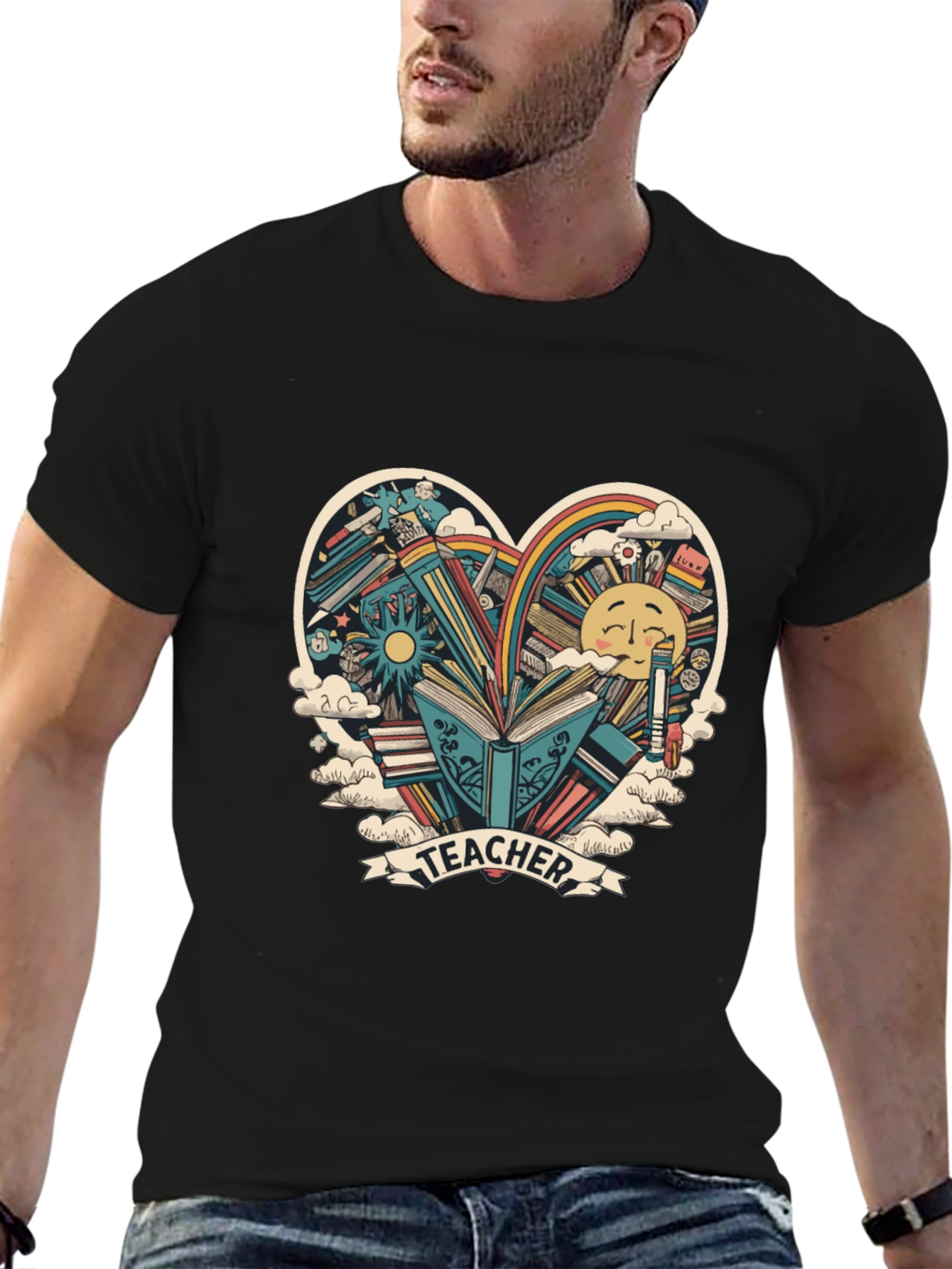 Teacher Heart Graphic Tee