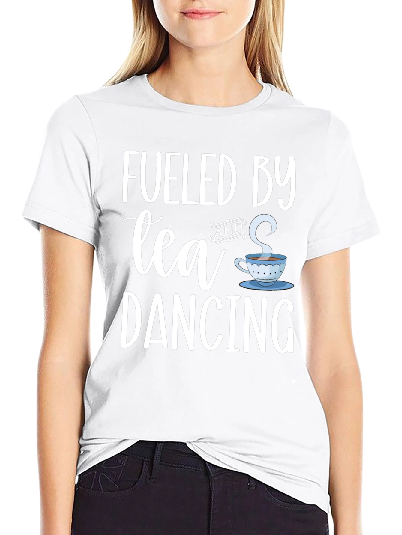Fueled by Tea and Dancing Black T-Shirt