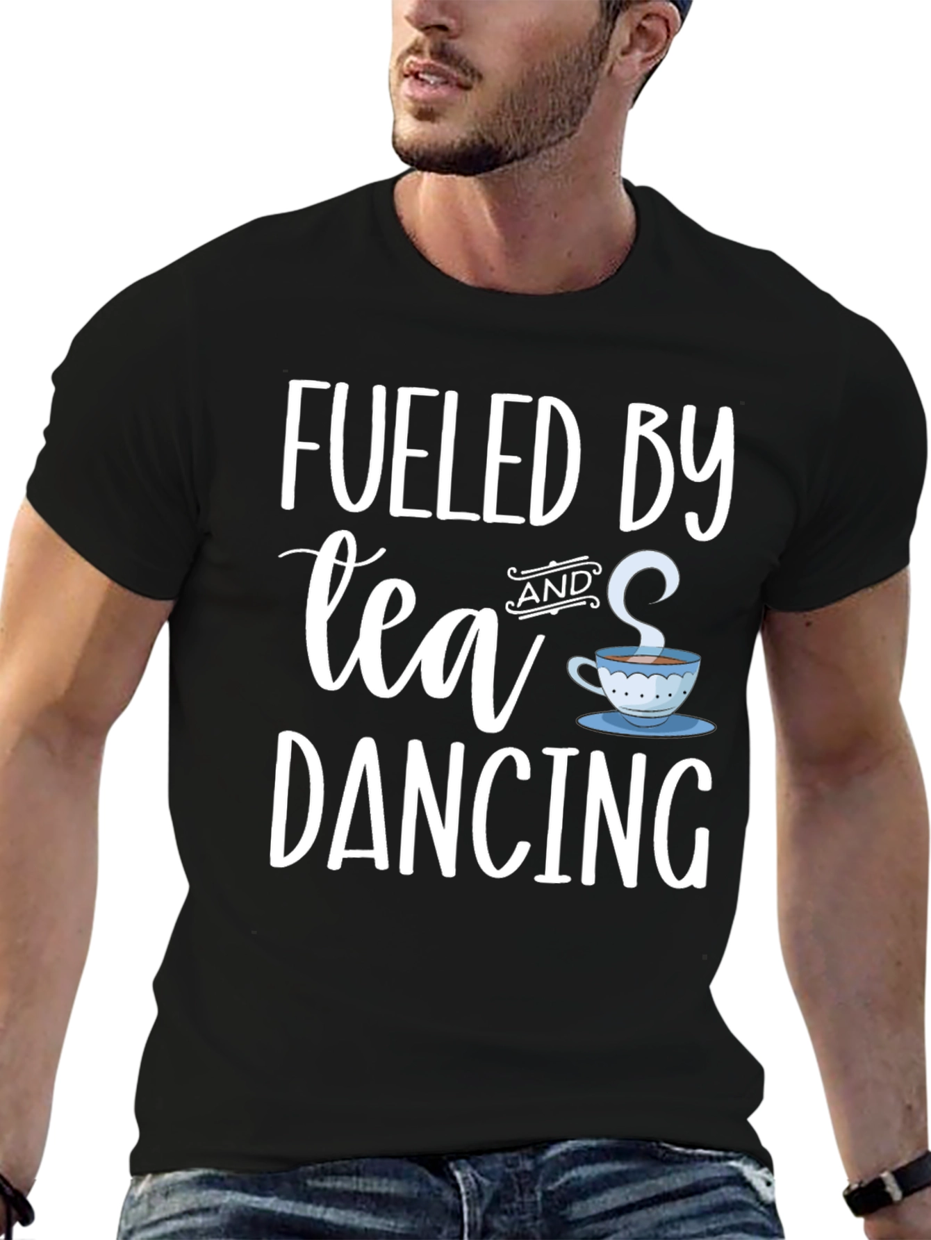 Fueled by Tea and Dancing Black T-Shirt