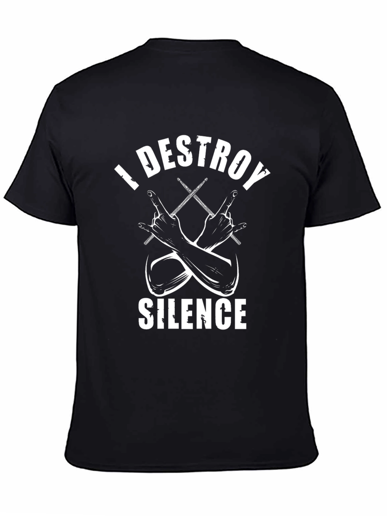 I Destroy Silence Drummer T-Shirt