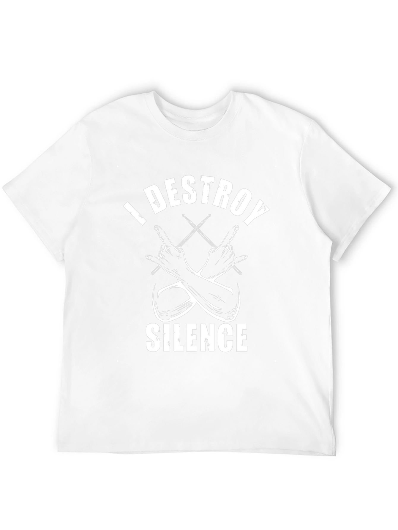I Destroy Silence Drummer T-Shirt