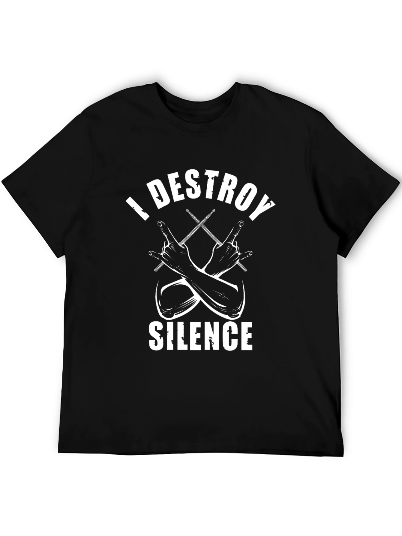 I Destroy Silence Drummer T-Shirt