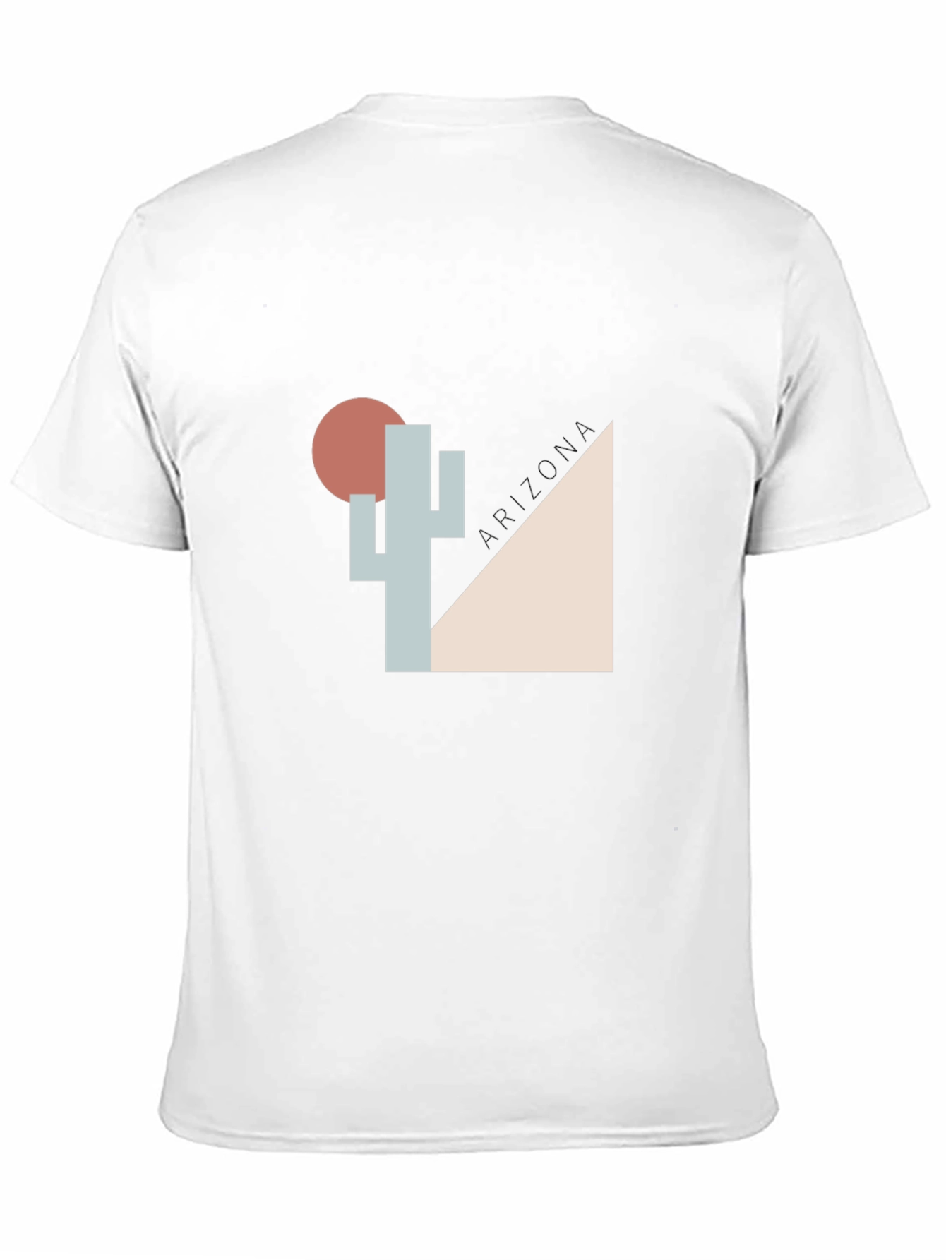 Geometric Desert Cactus Graphic Tee