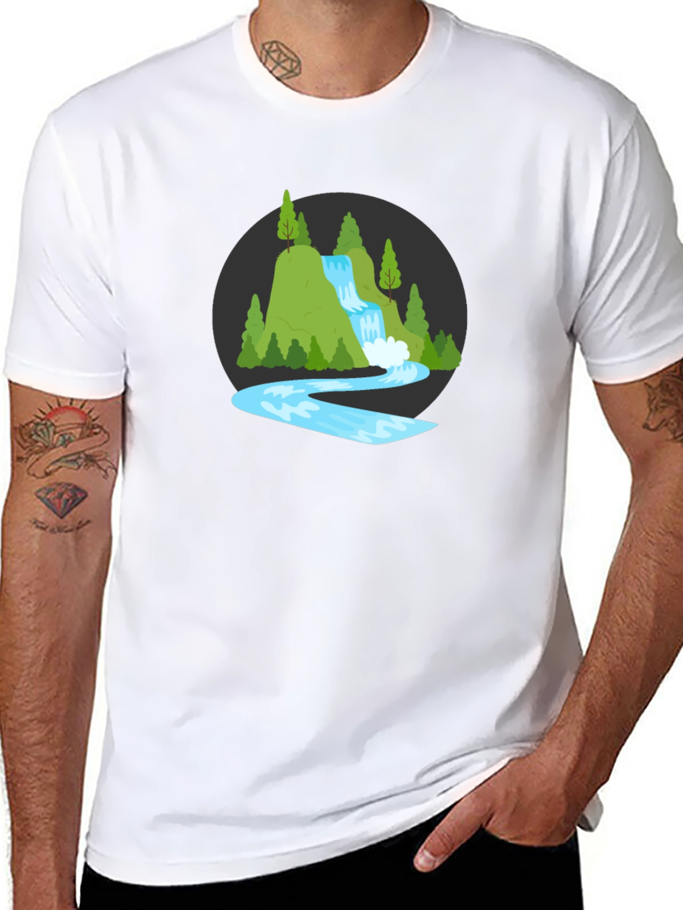 Waterfall Graphic Tee - Nature Lovers