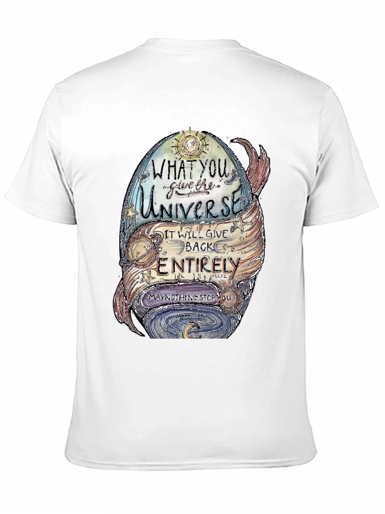Universe Graphic T-Shirt - Positive Vibes