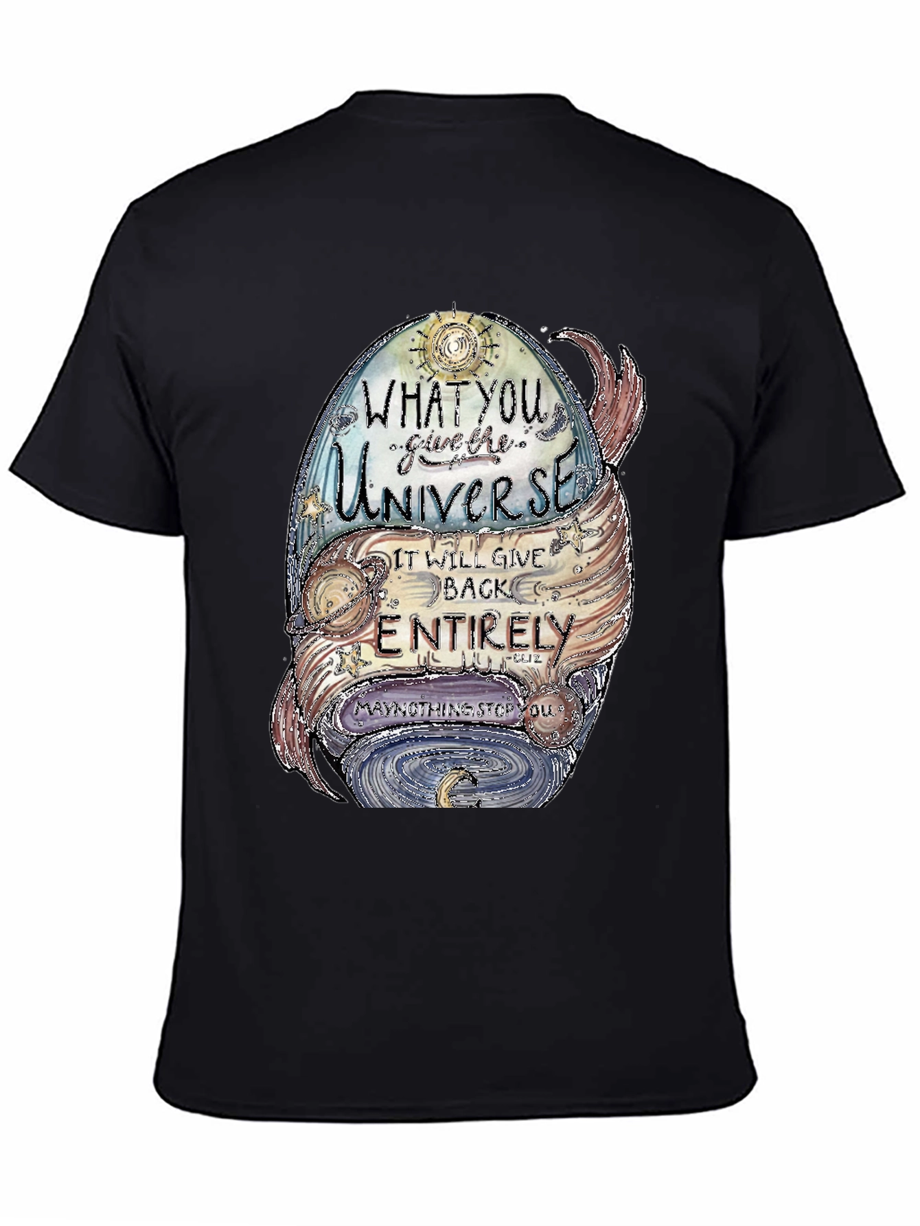 Universe Graphic T-Shirt - Positive Vibes