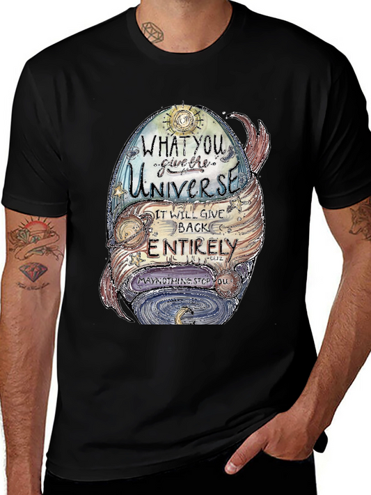 Universe Graphic T-Shirt - Positive Vibes