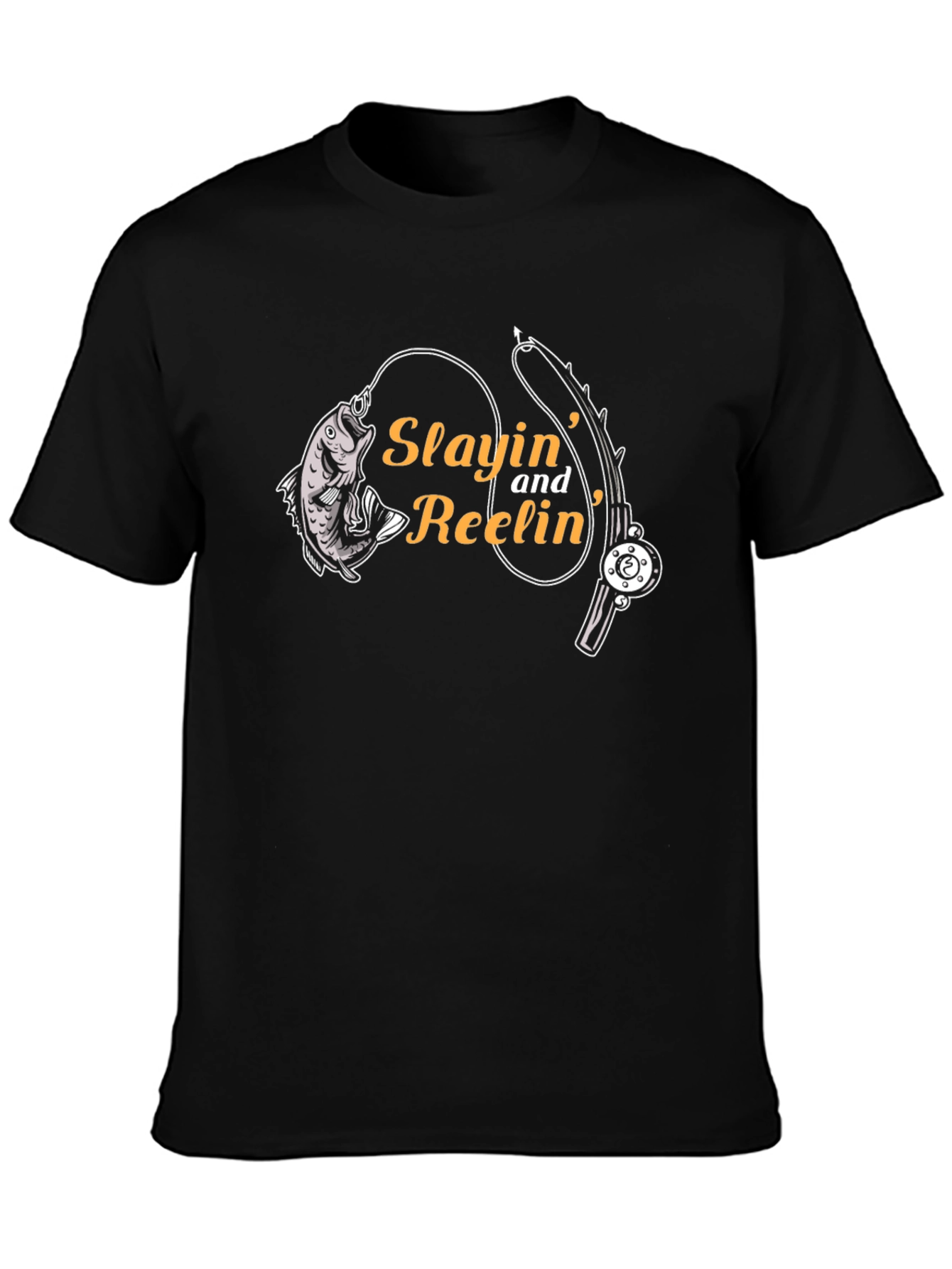 Slayin and Reelin Fishing T-Shirt
