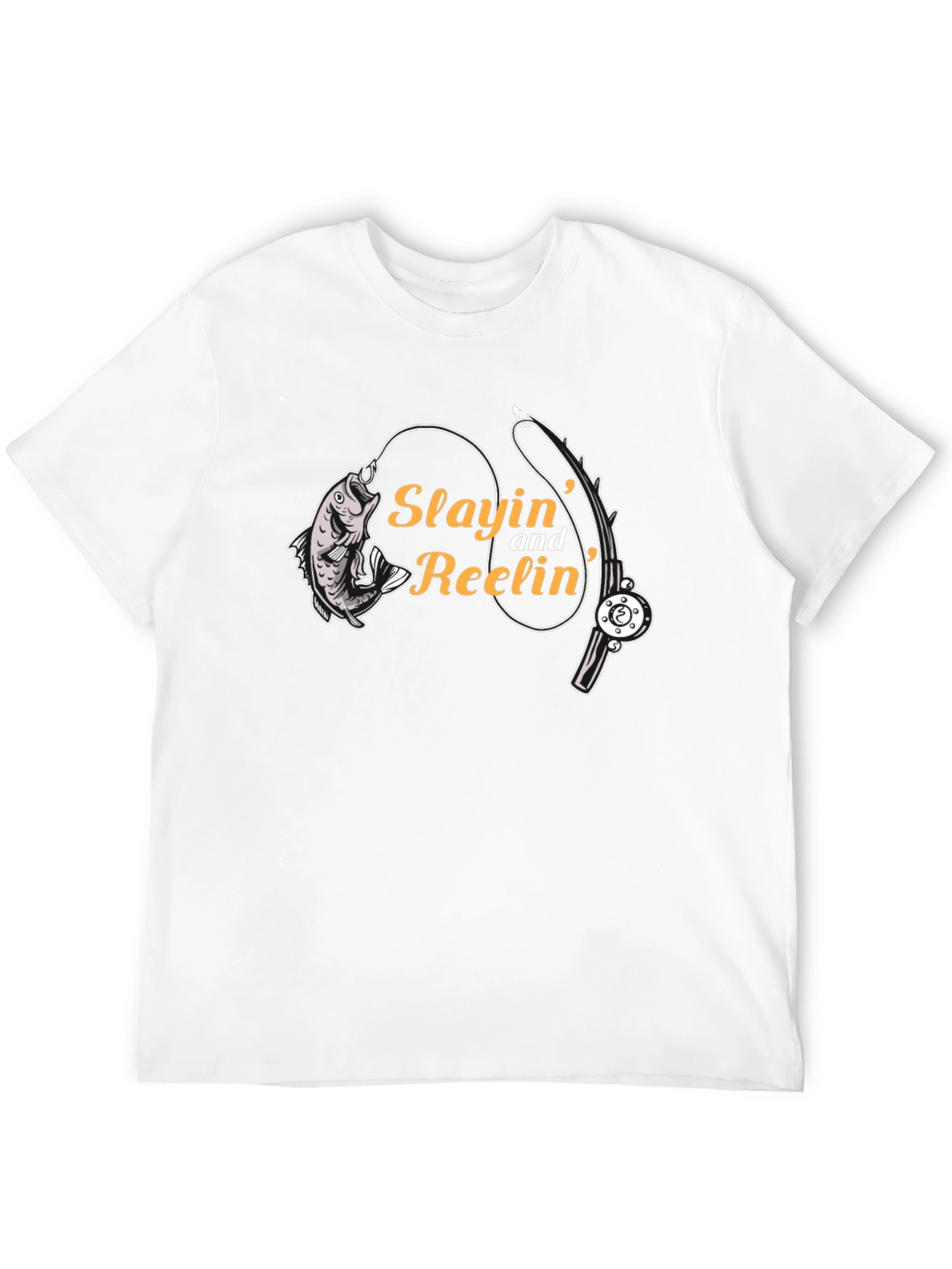 Slayin and Reelin Fishing T-Shirt