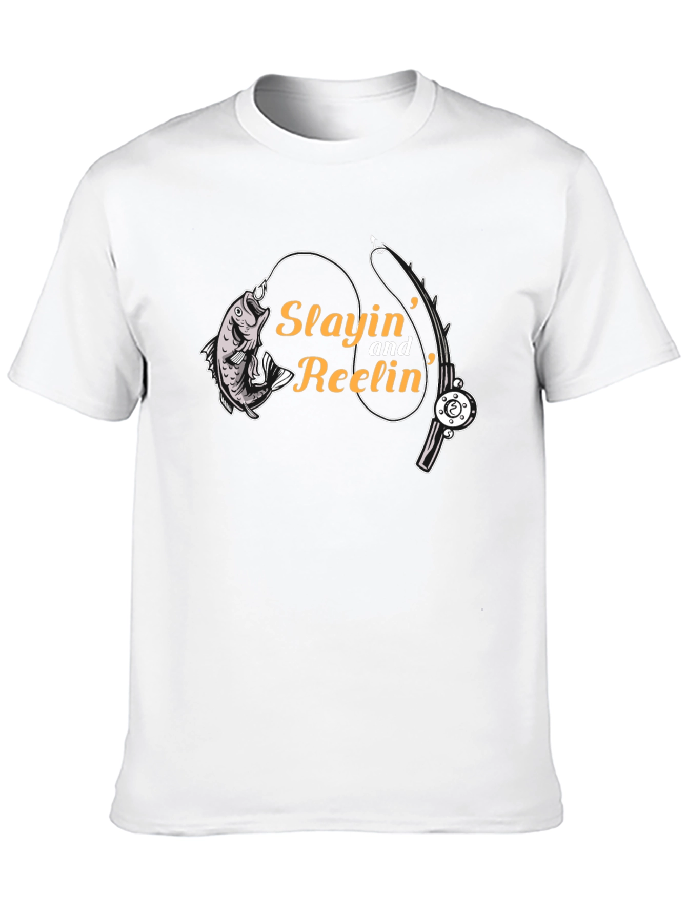 Slayin and Reelin Fishing T-Shirt