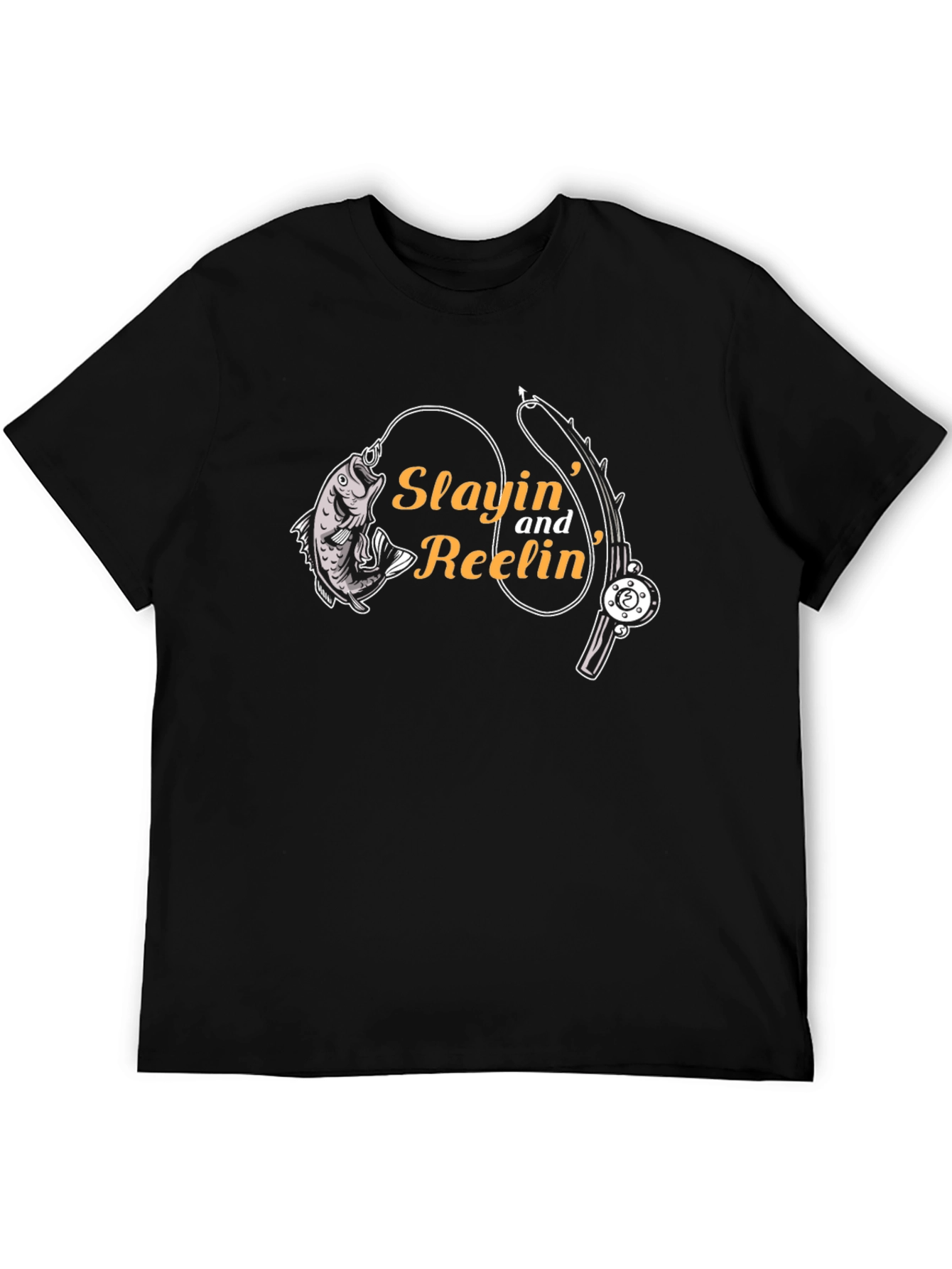 Slayin and Reelin Fishing T-Shirt
