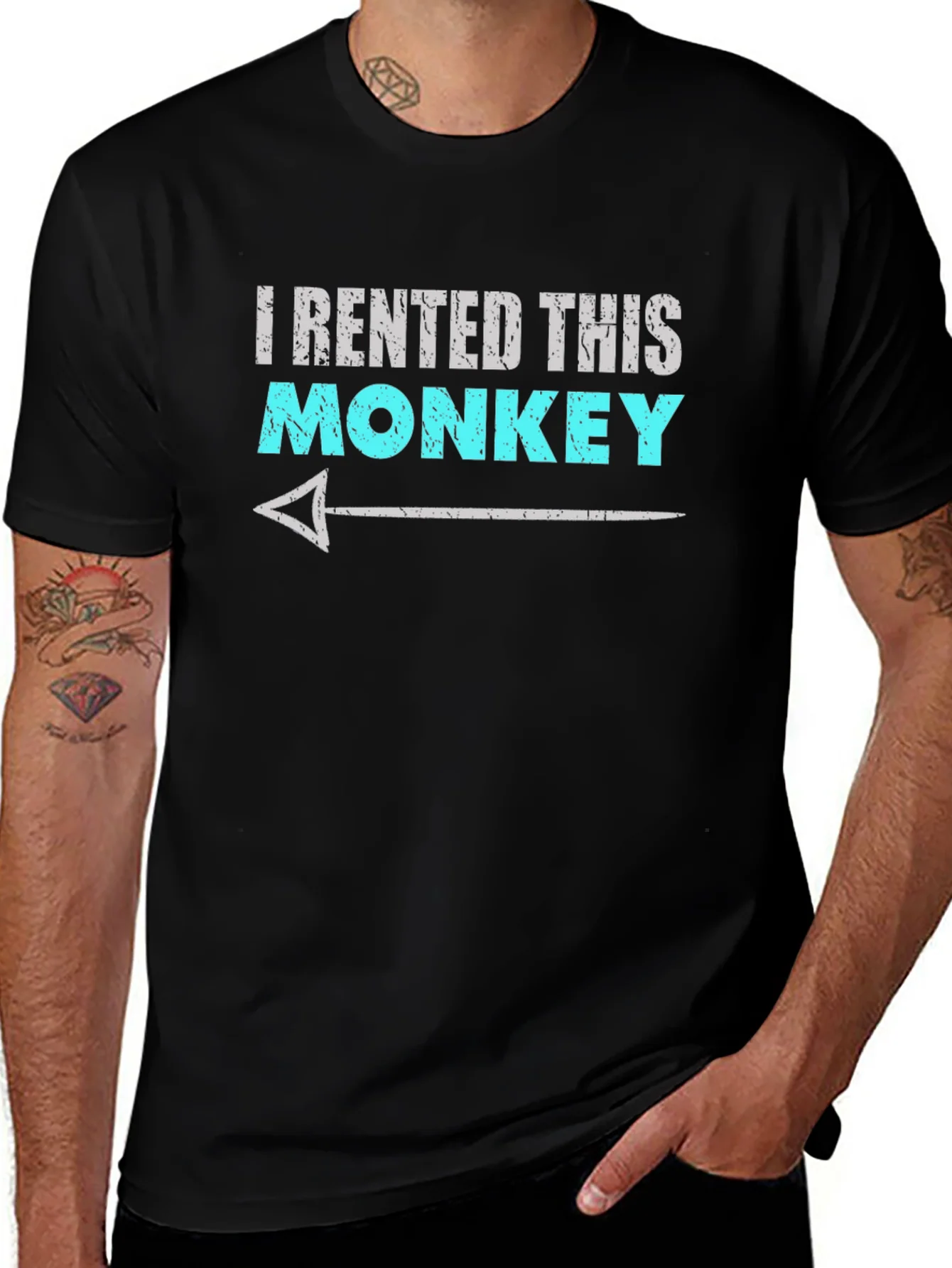 I Rented This Monkey Funny Graphic T-Shirt