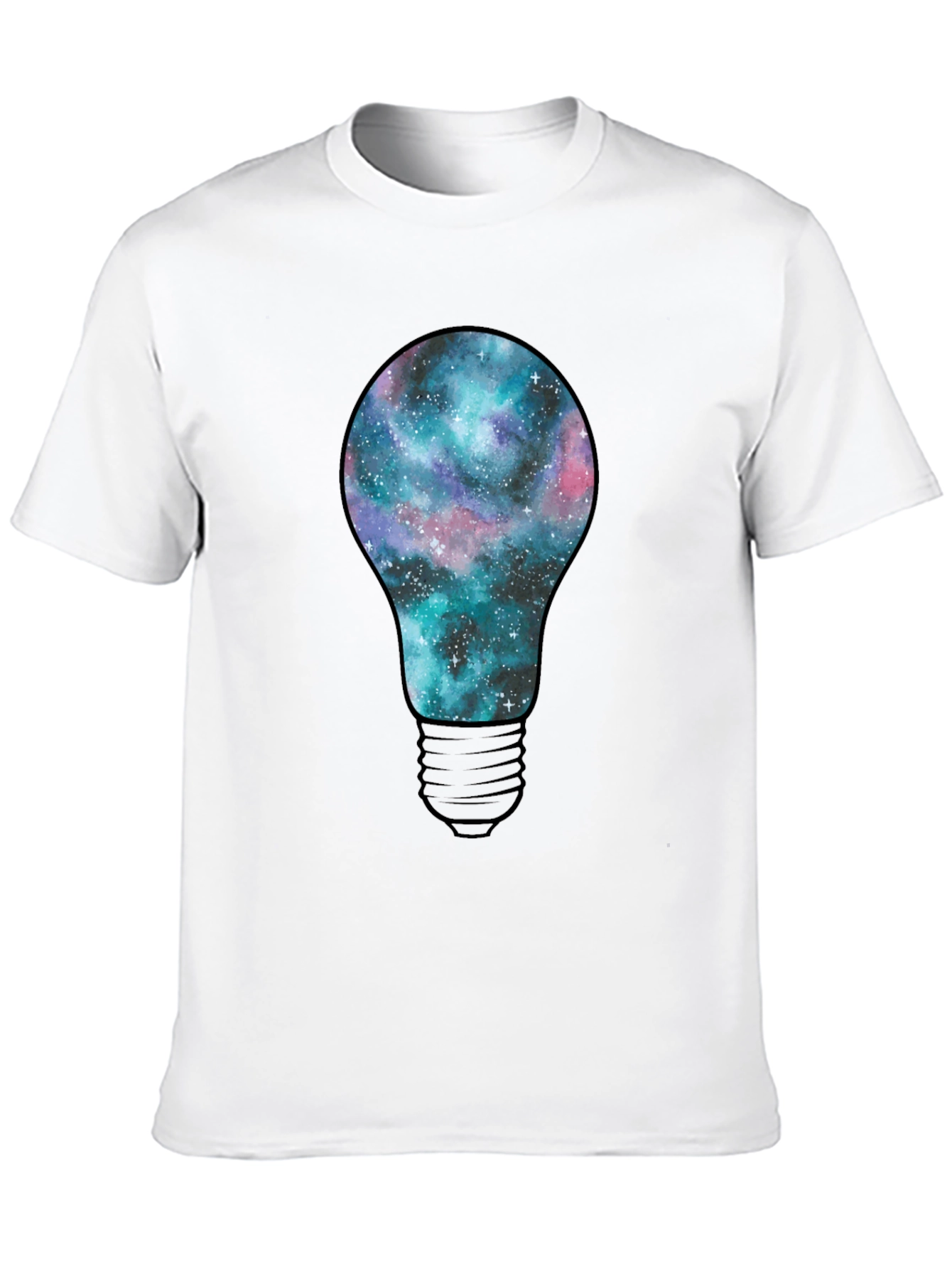 Galaxy Bulb Mens T-Shirt - Black