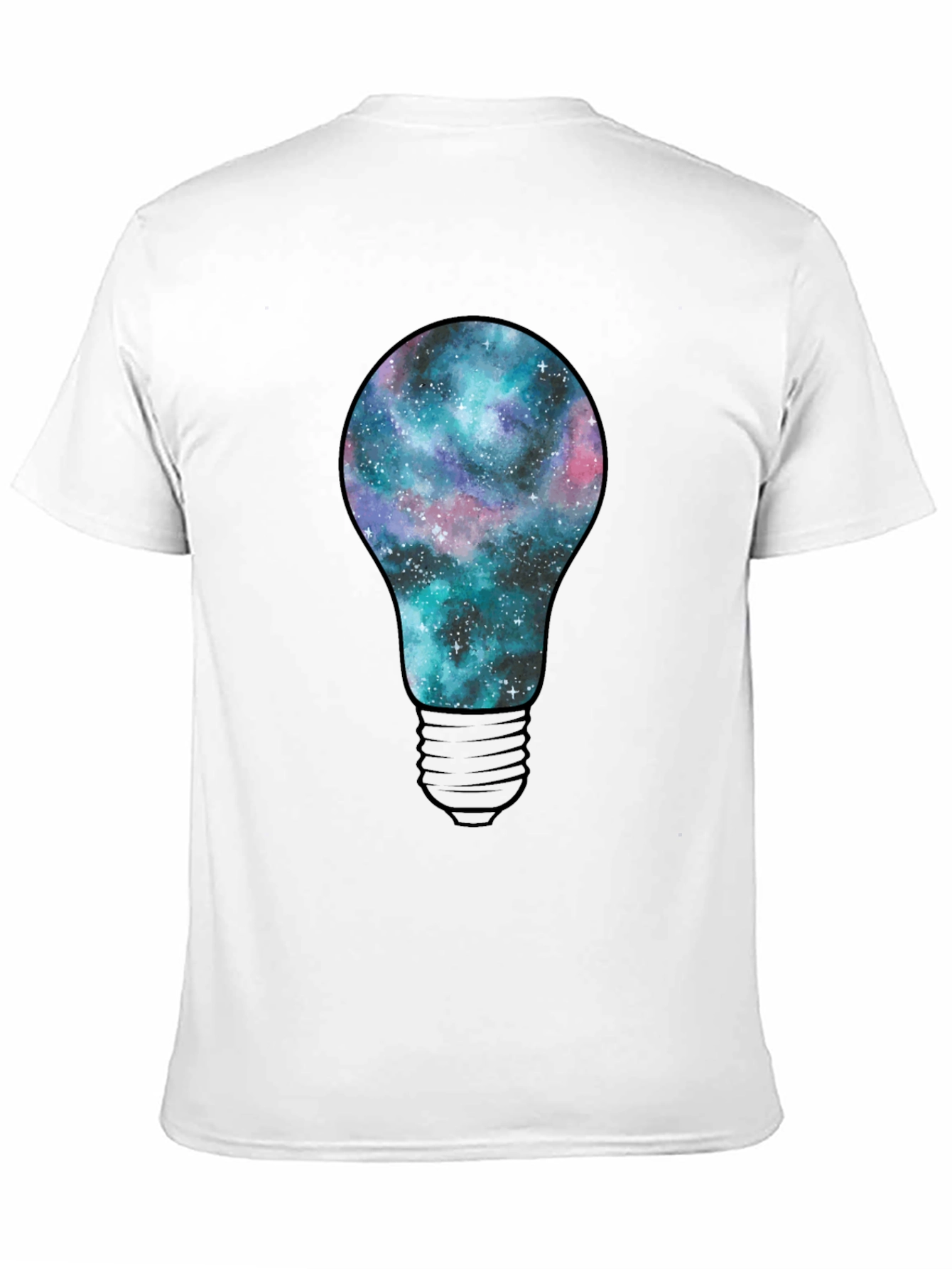 Galaxy Bulb Mens T-Shirt - Black