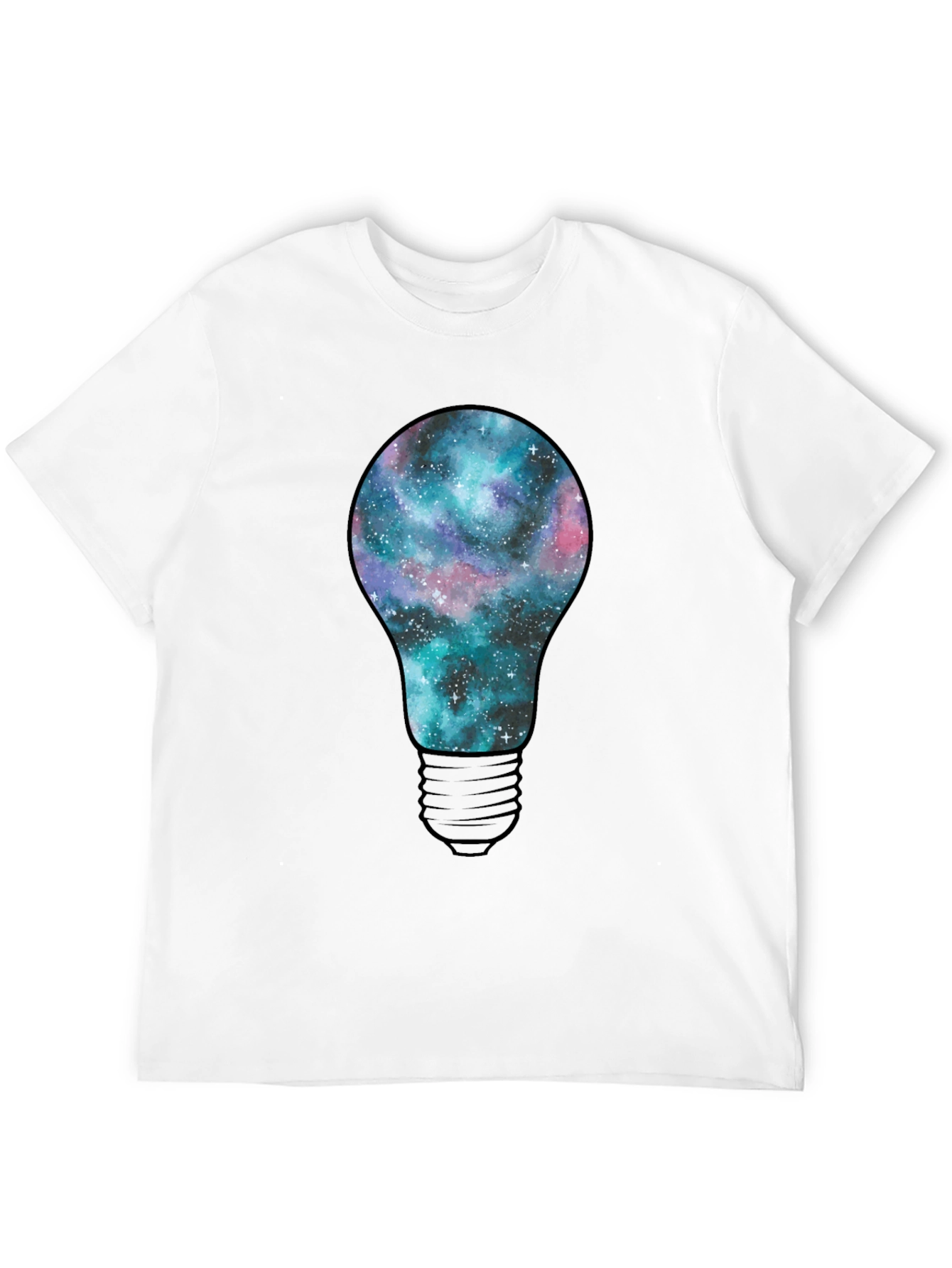 Galaxy Bulb Mens T-Shirt - Black