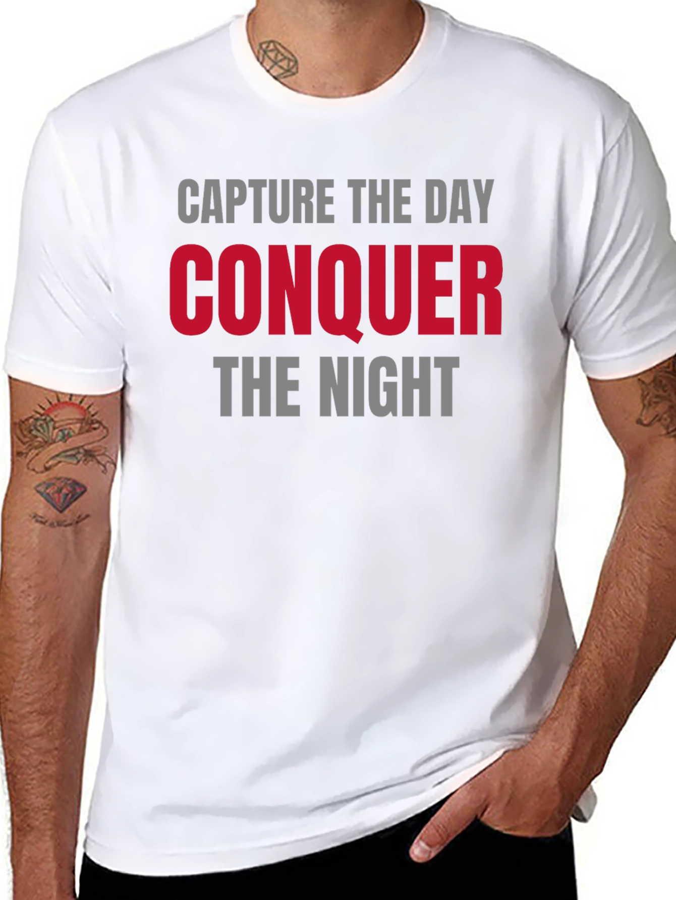 Capture the Day Conquer the Night Graphic Tee