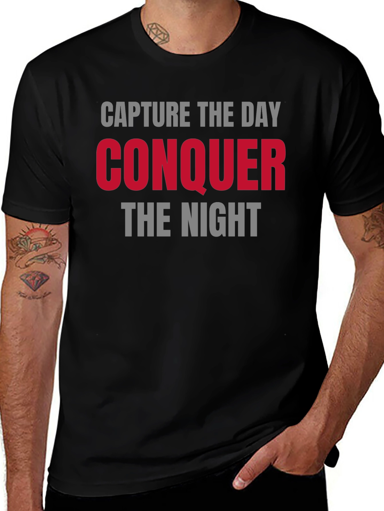 Capture the Day Conquer the Night Graphic Tee