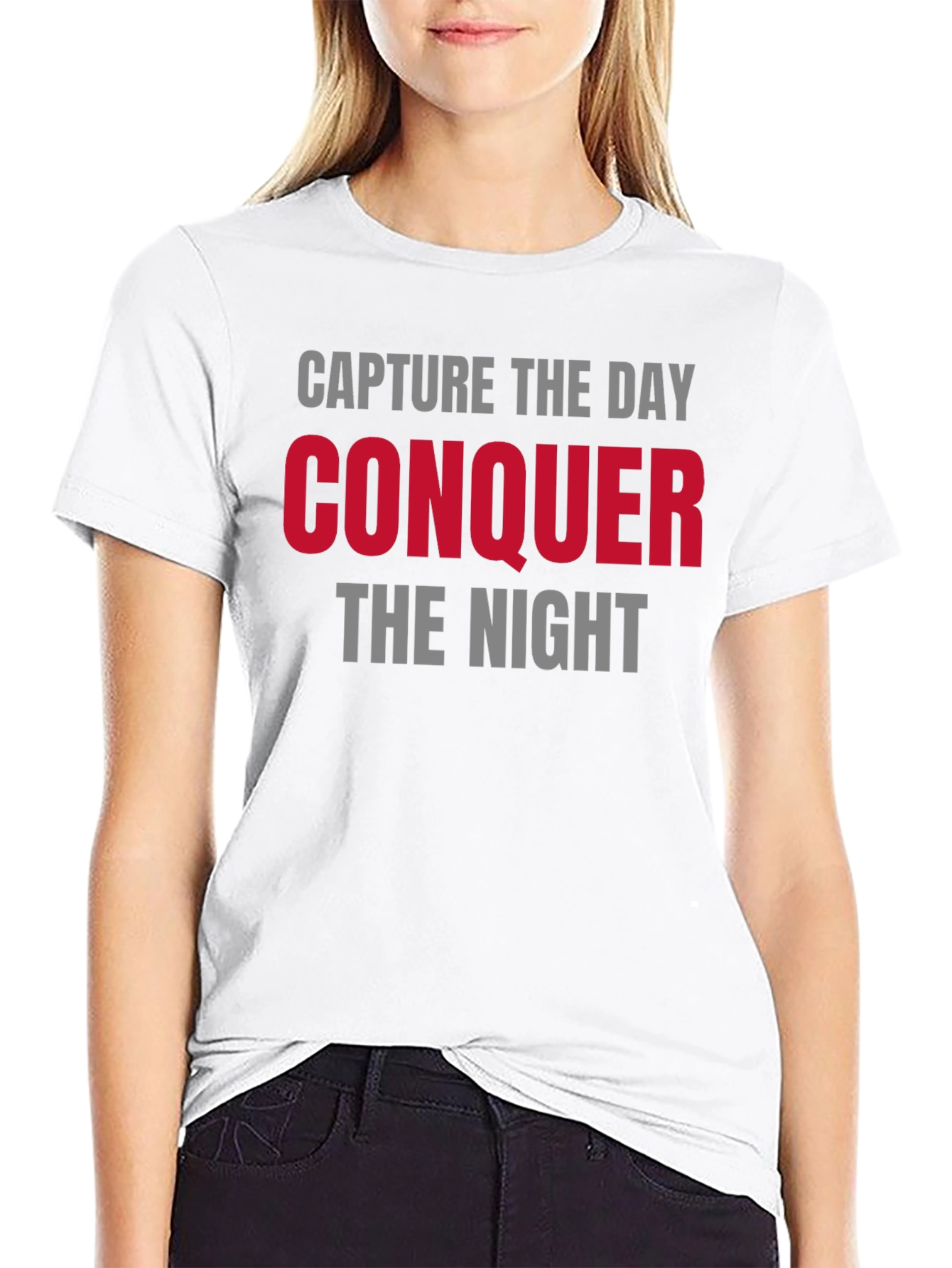 Capture the Day Conquer the Night Graphic Tee