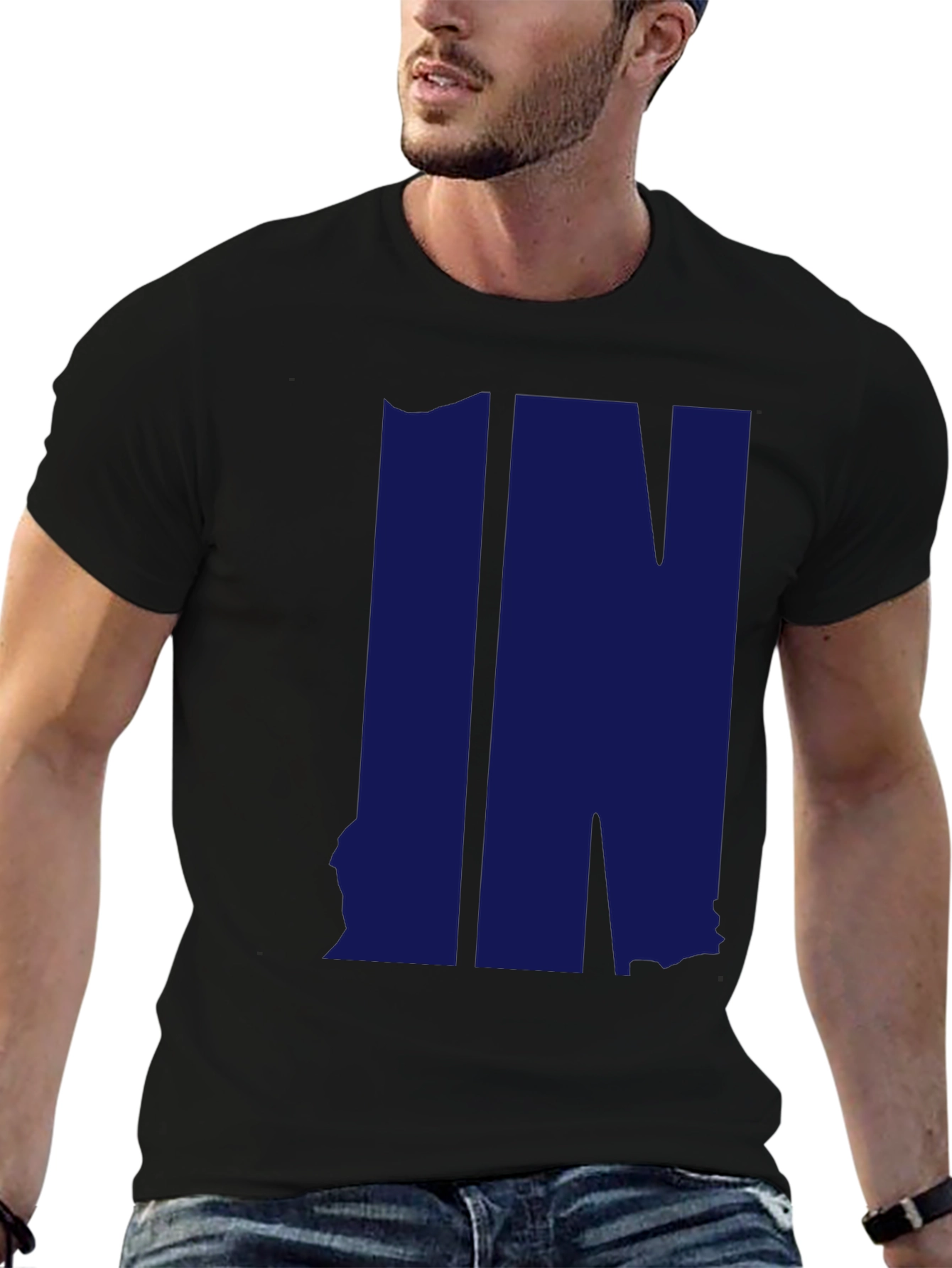 Indiana State Outline IN T-Shirt