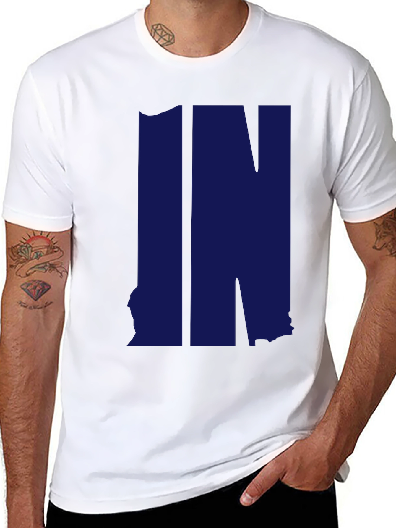 Indiana State Outline IN T-Shirt