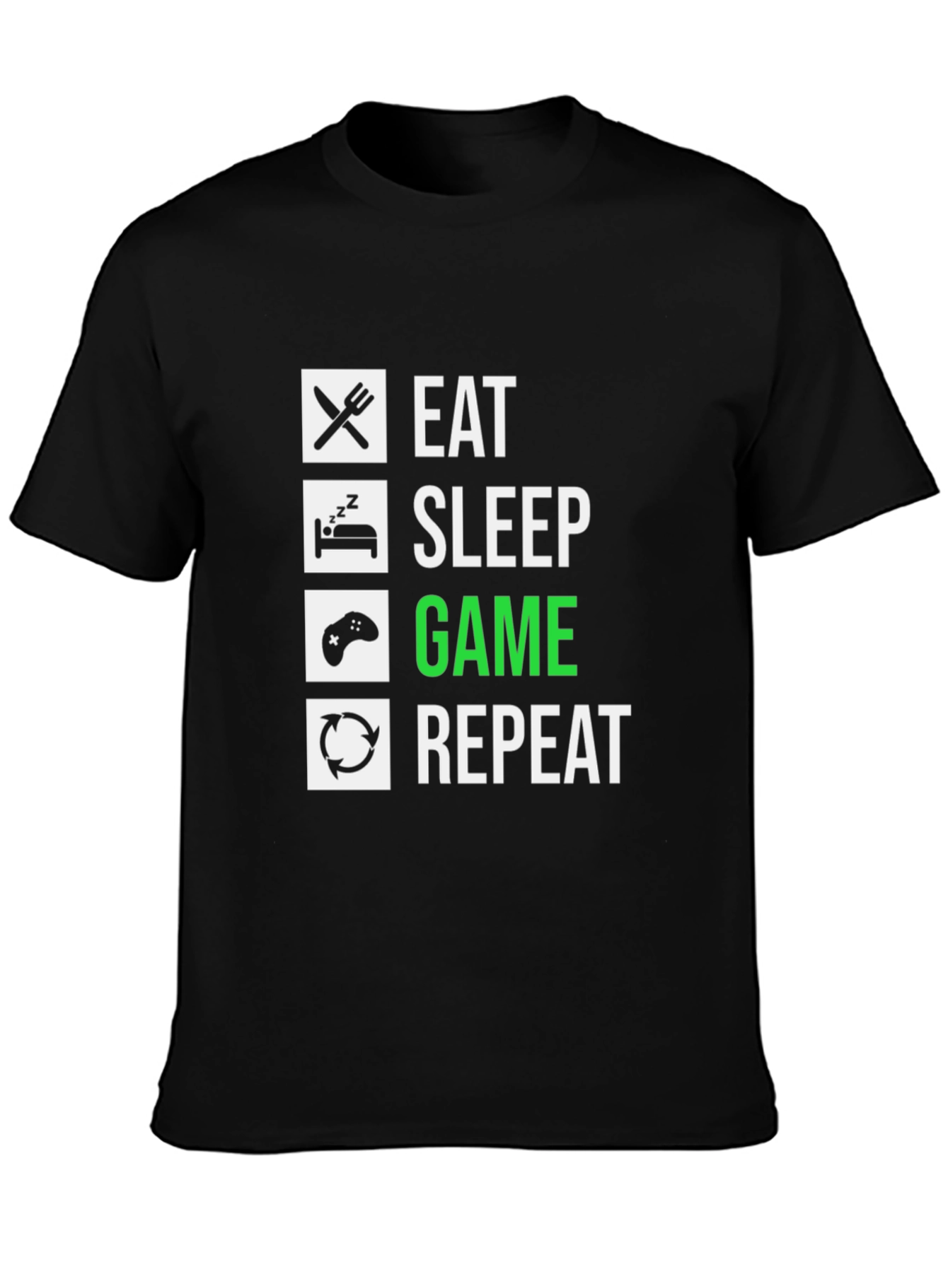 Eat Sleep Game Repeat - Gamer T-Shirt