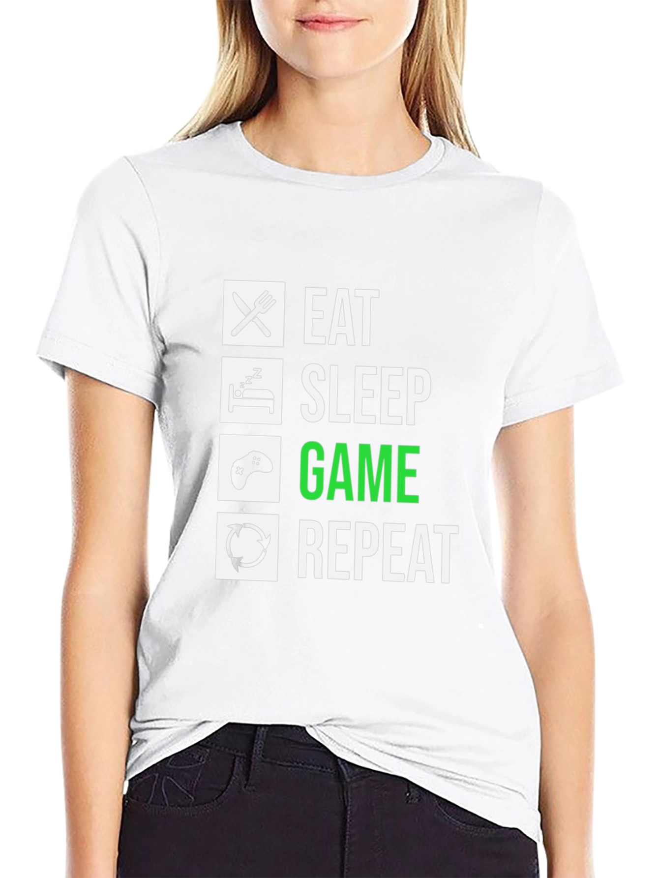 Eat Sleep Game Repeat - Gamer T-Shirt