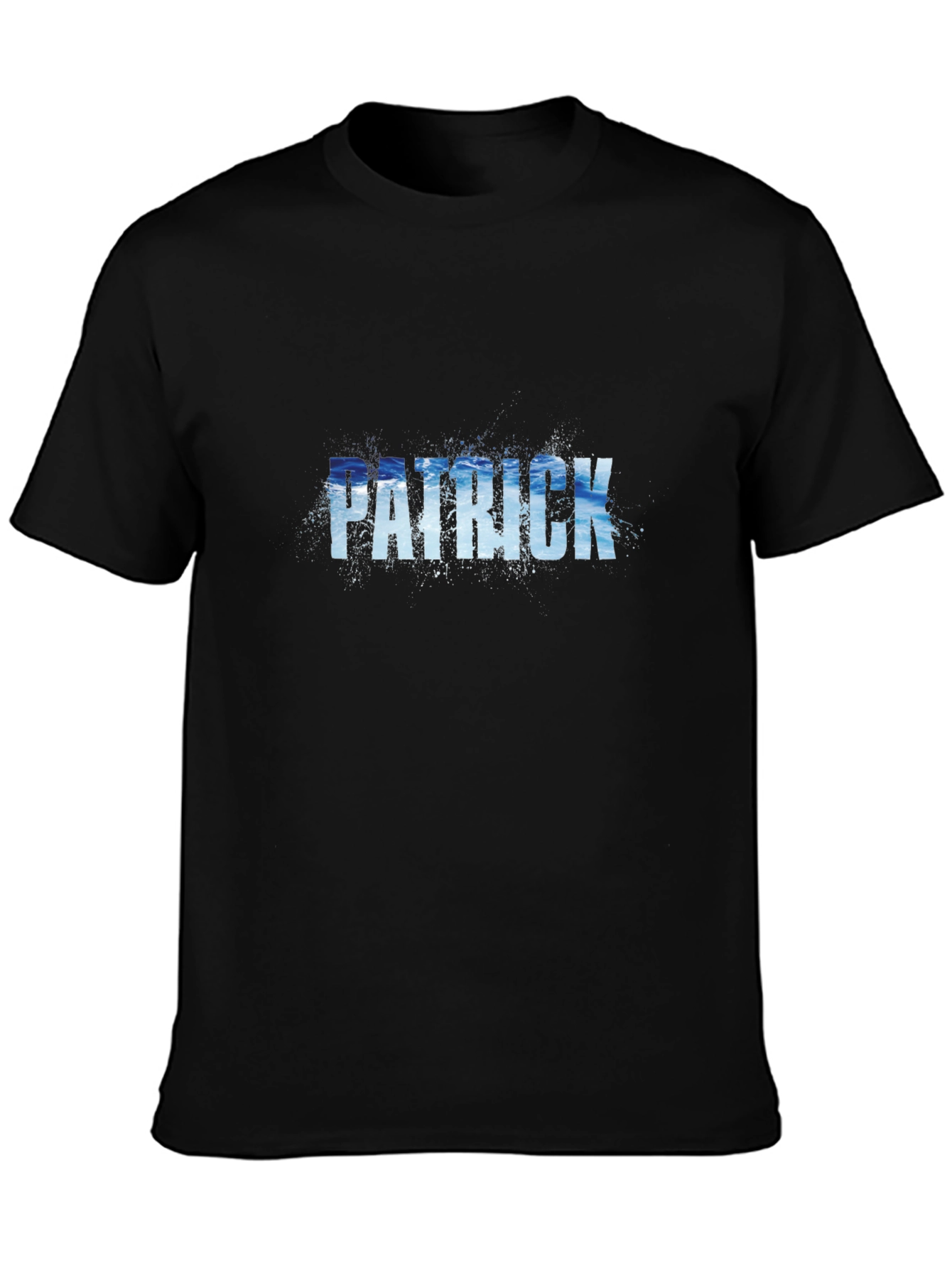 Patrick Water Graphic Black T-Shirt