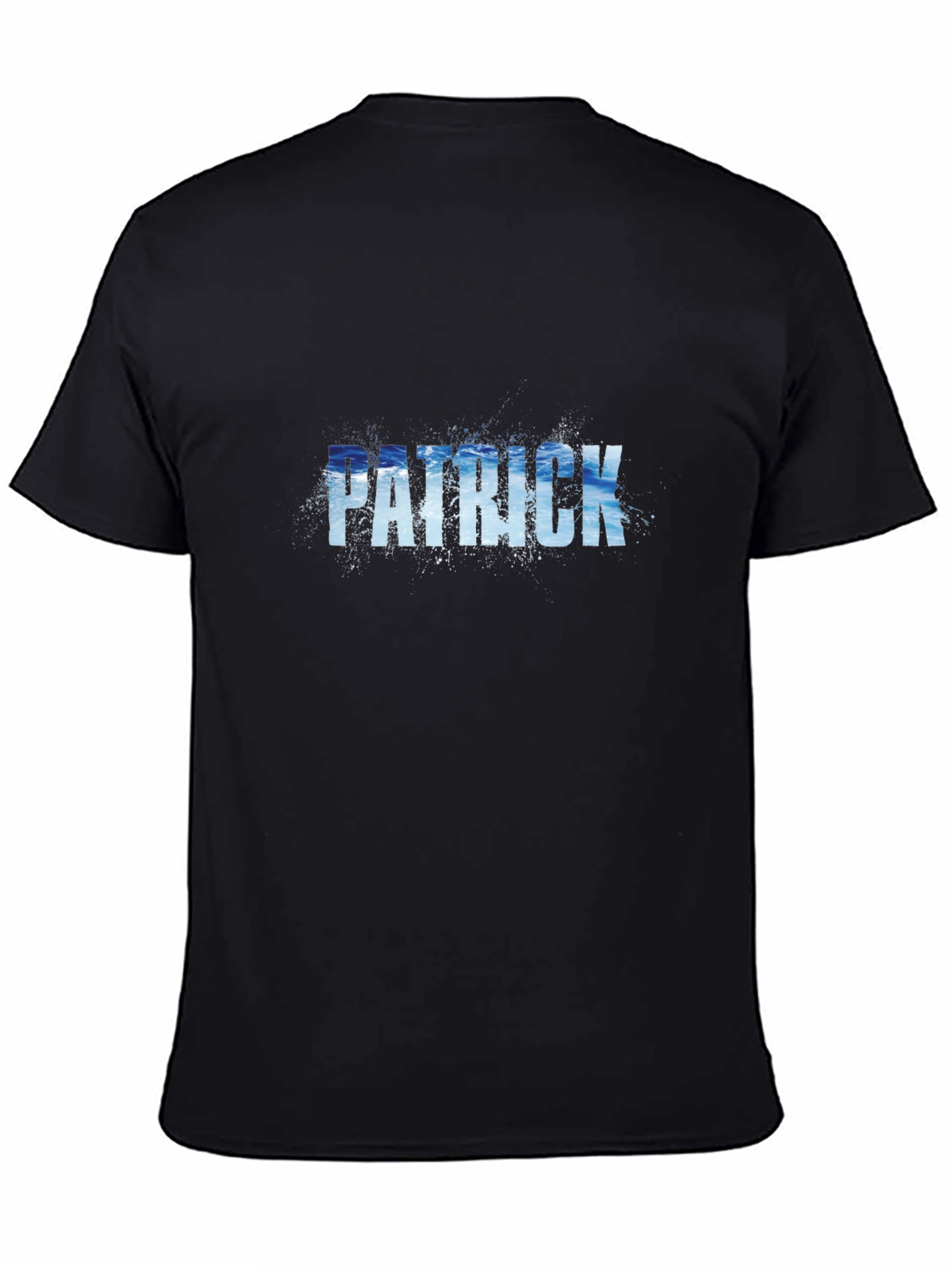 Patrick Water Graphic Black T-Shirt