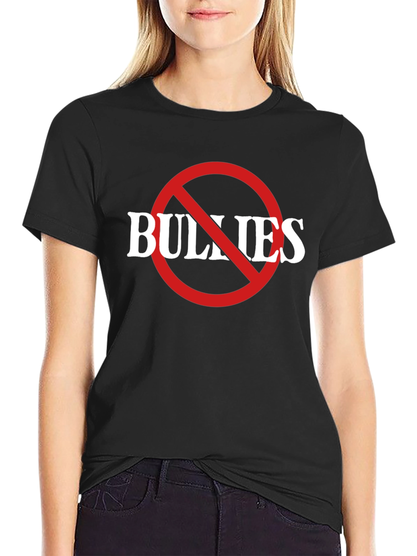 Anti-Bullying Black Graphic T-Shirt