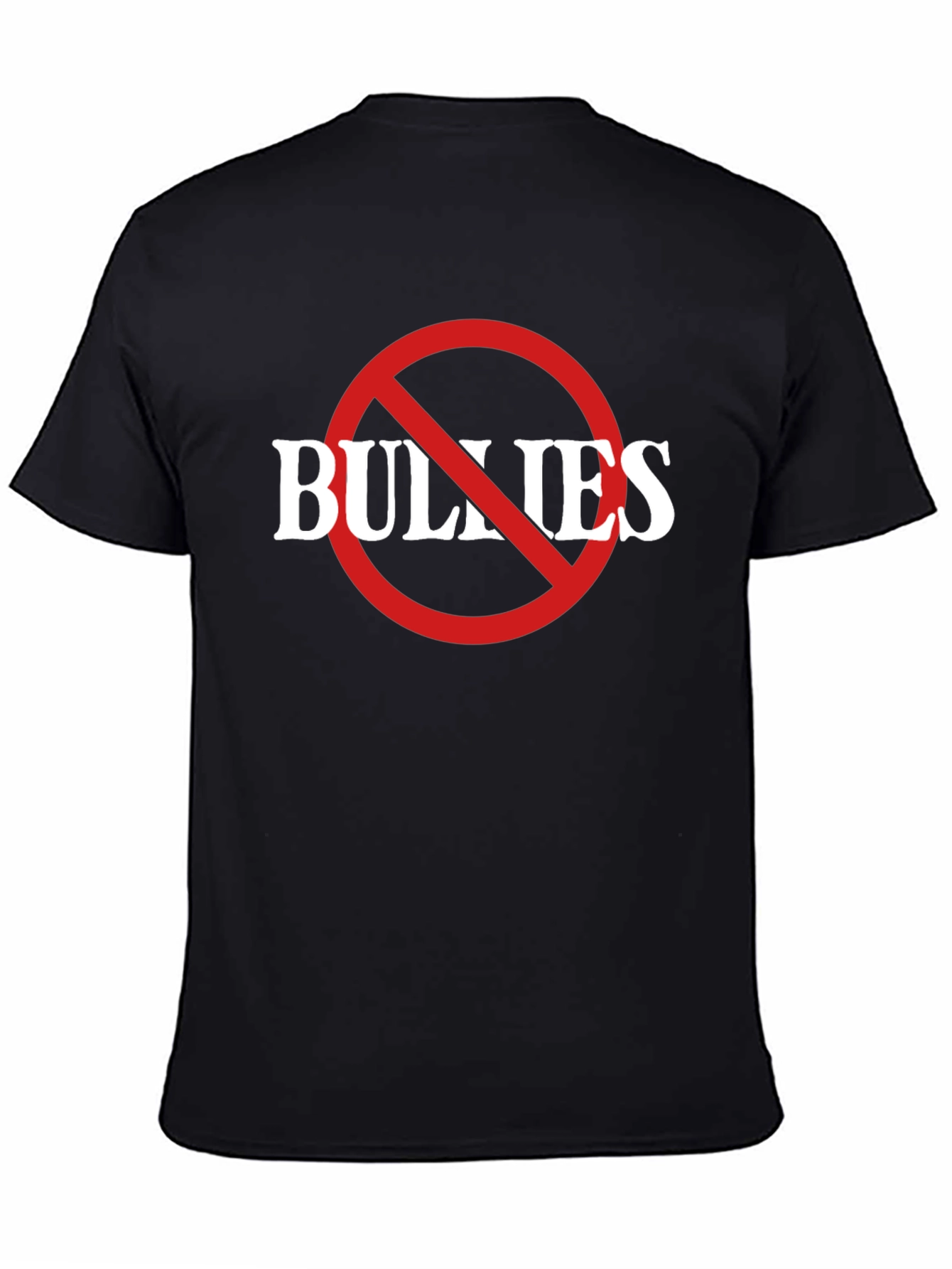 Anti-Bullying Black Graphic T-Shirt