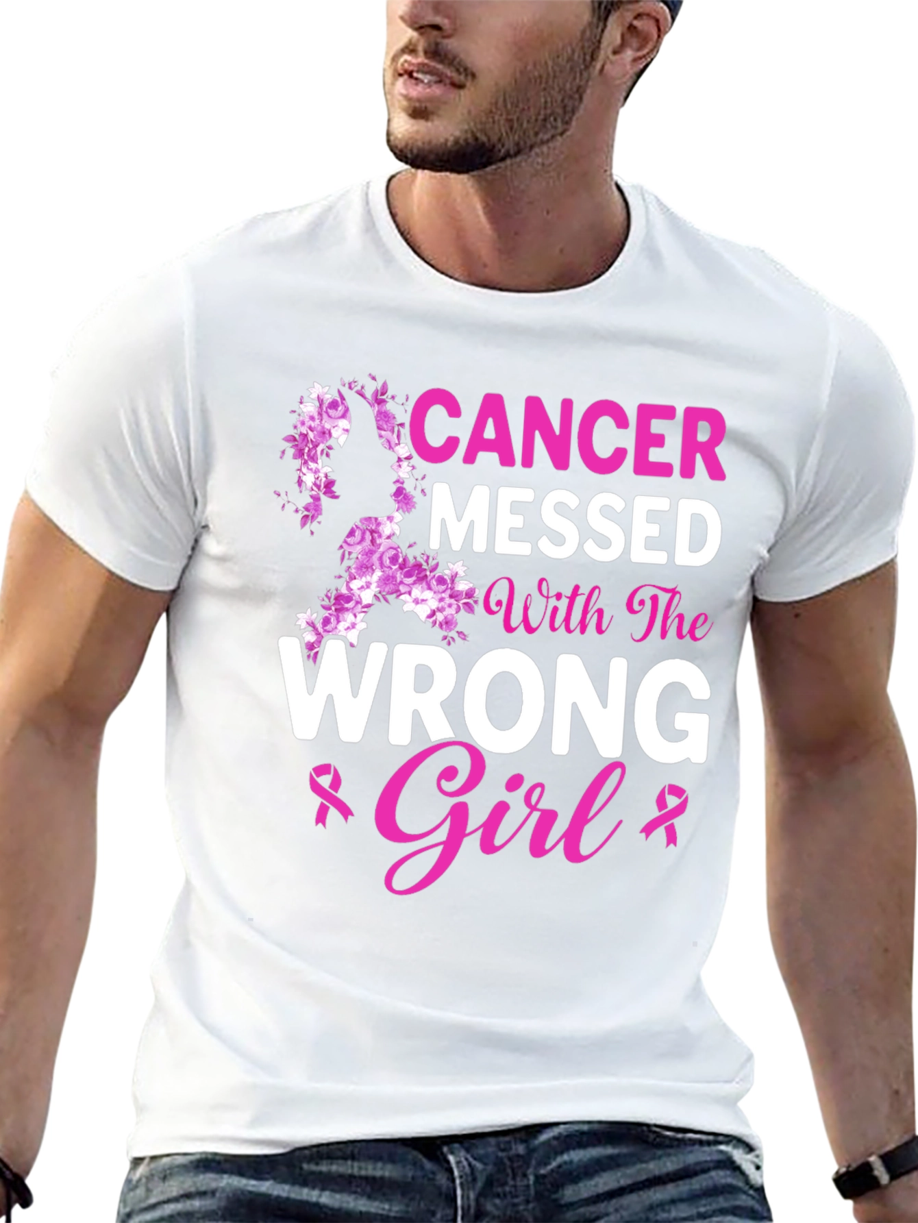 Cancer Messed With The Wrong Girl T-Shirt