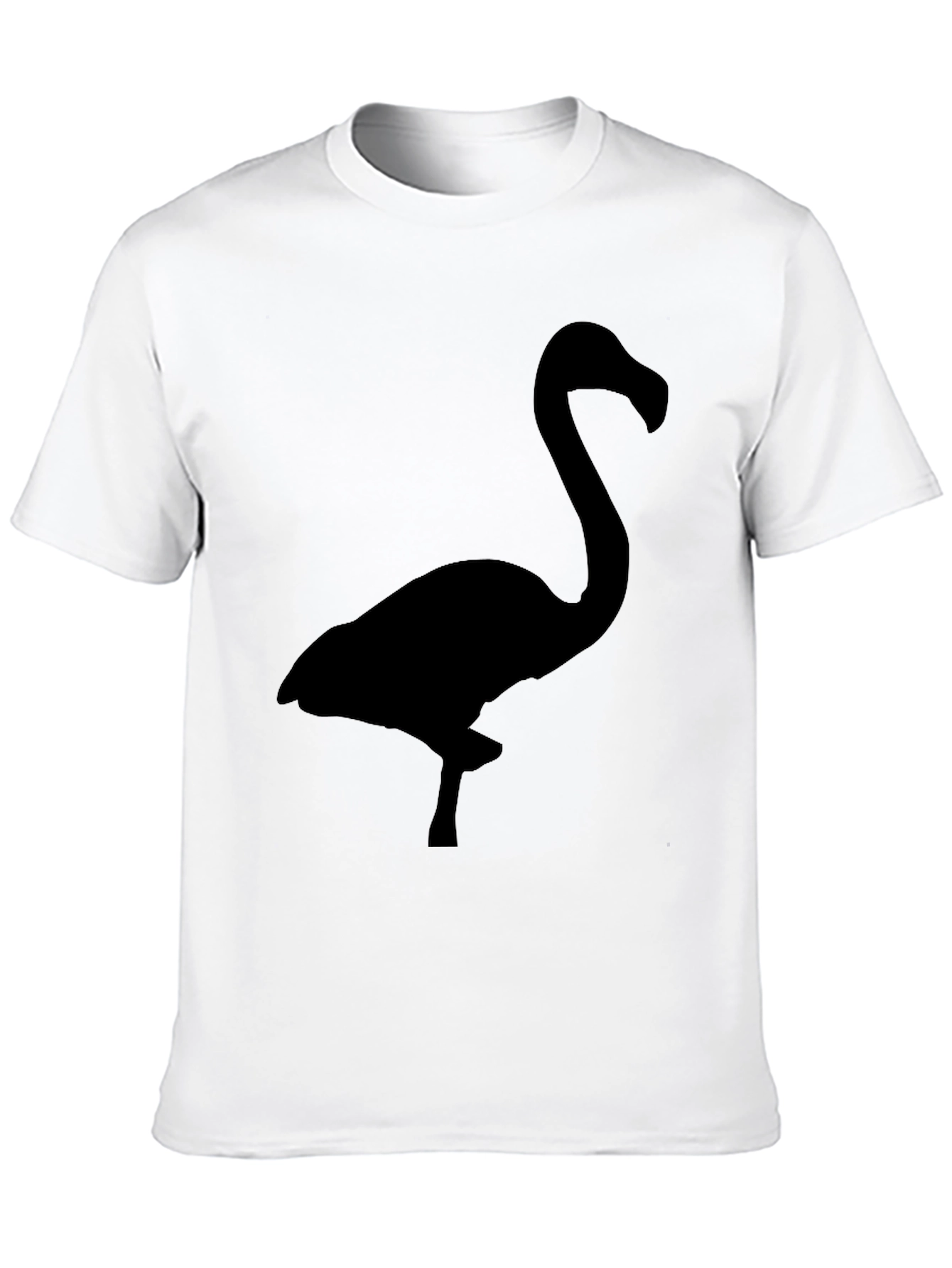 Black Flamingo Silhouette Graphic Tee