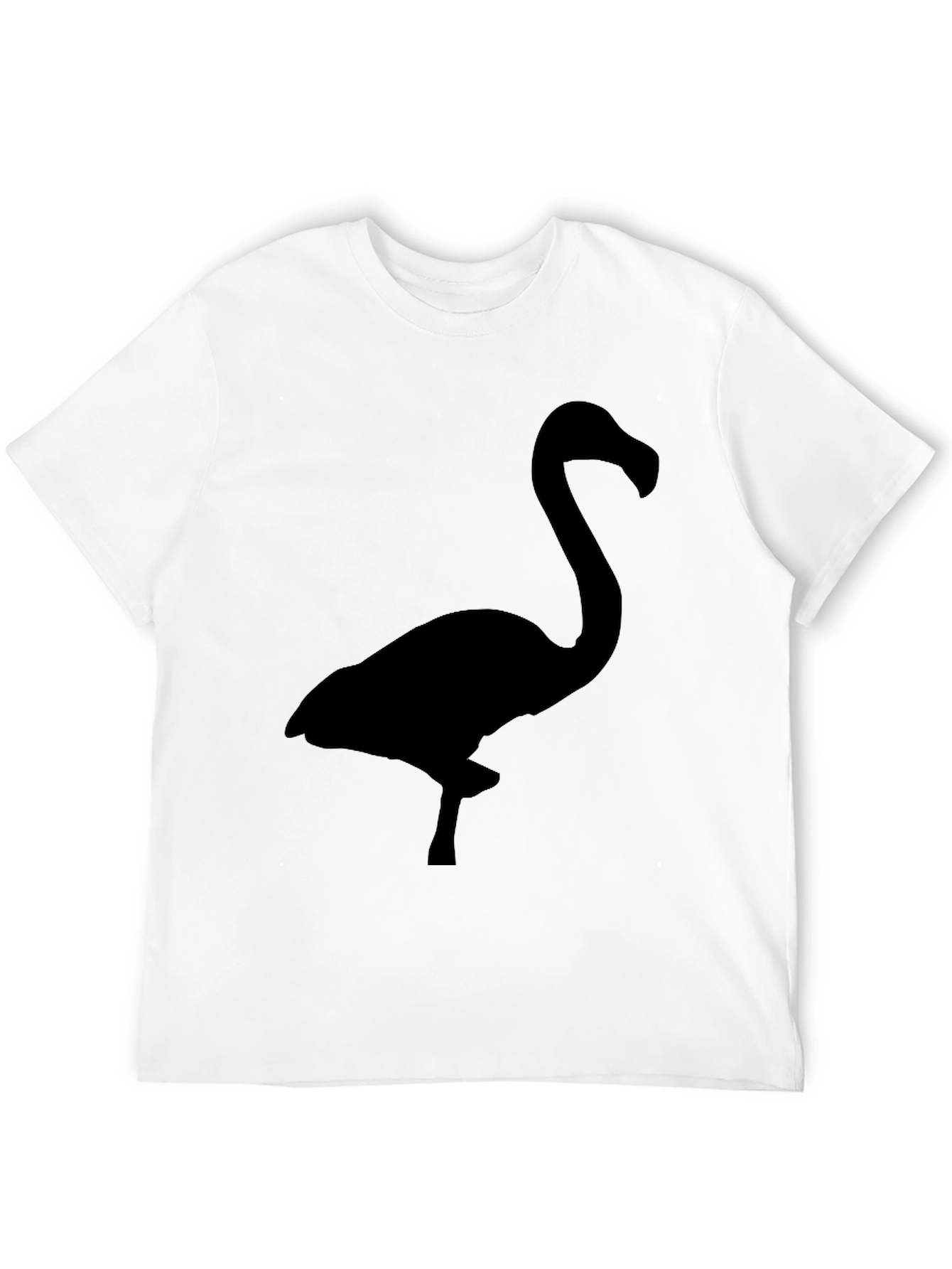 Black Flamingo Silhouette Graphic Tee