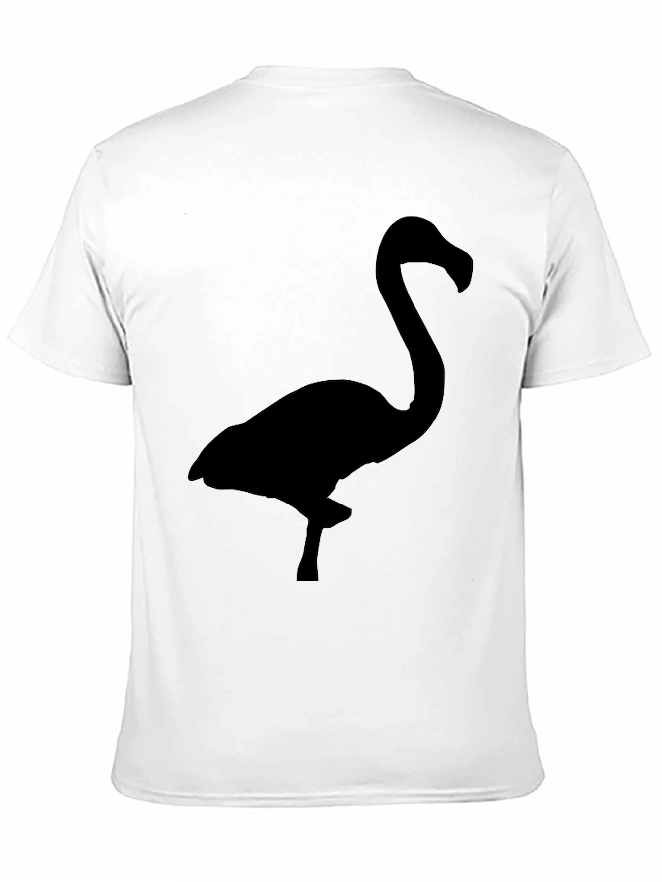 Black Flamingo Silhouette Graphic Tee