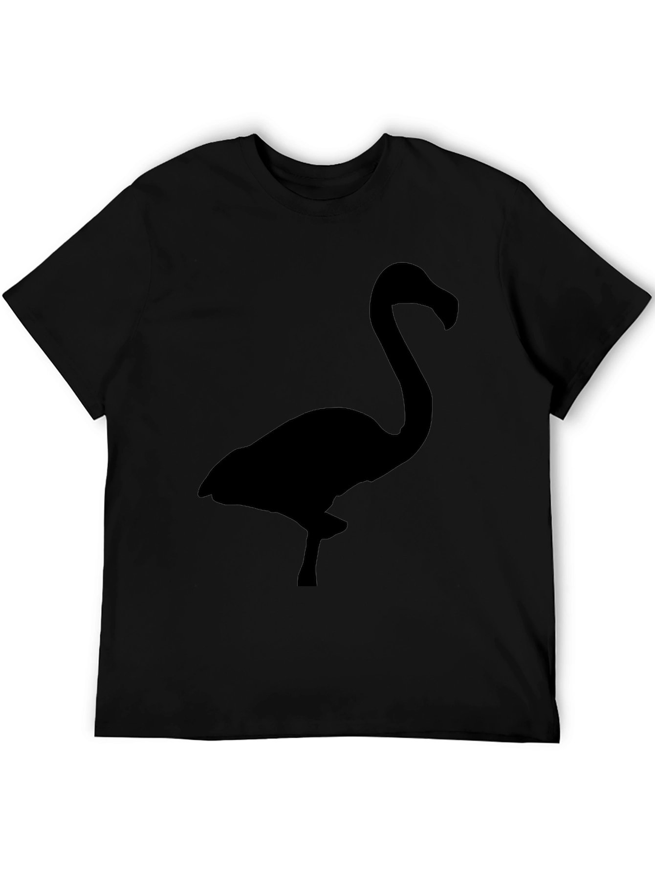 Black Flamingo Silhouette Graphic Tee