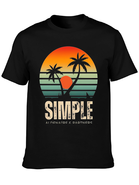 Vintage Sunset Palm Tree T-Shirt