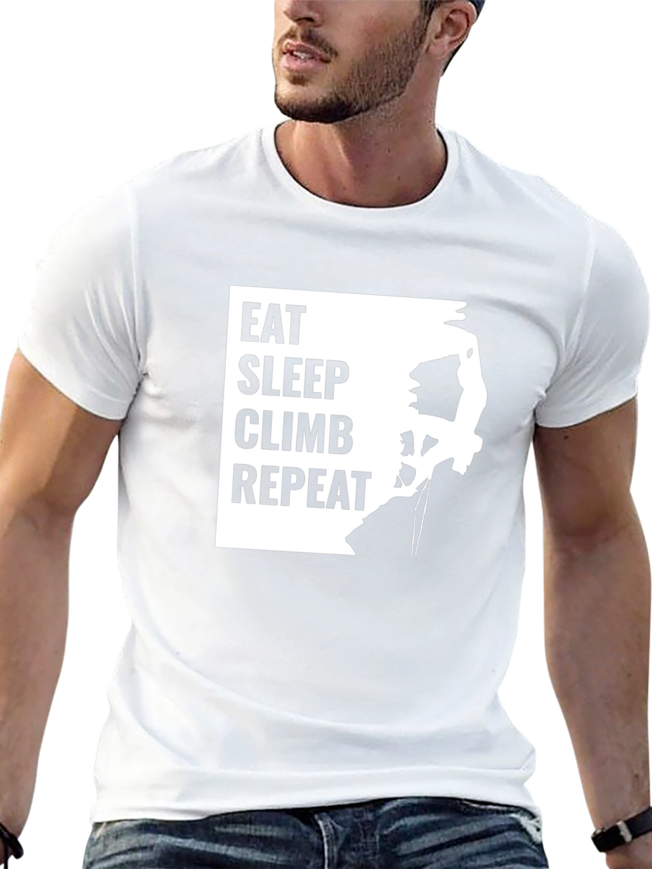 Eat Sleep Climb Repeat T-Shirt - Climbing Apparel
