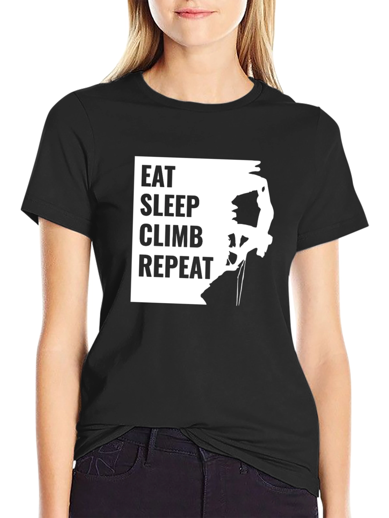 Eat Sleep Climb Repeat T-Shirt - Climbing Apparel